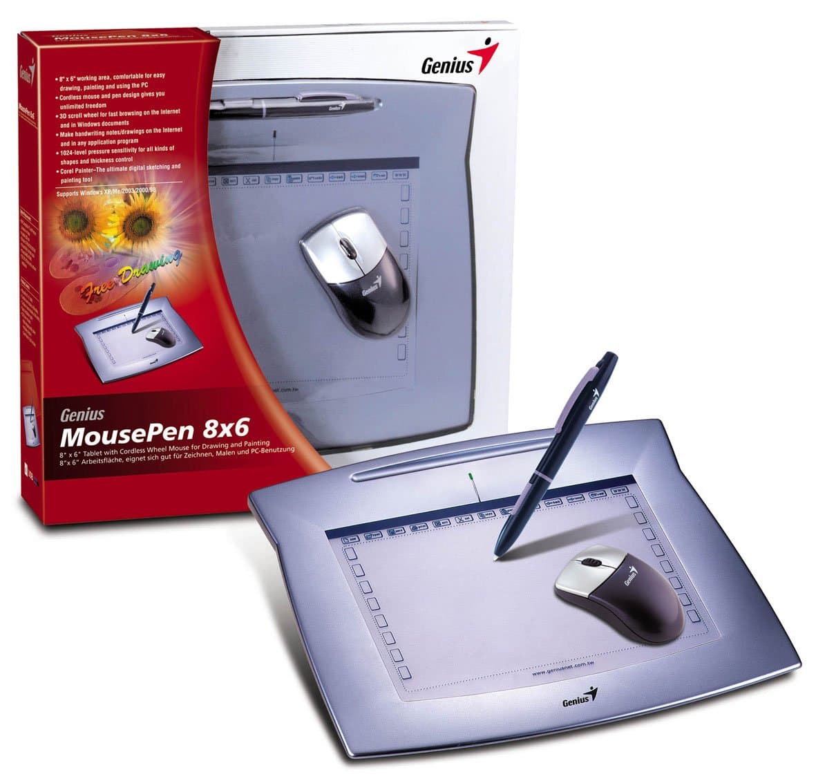 Genius MousePen 8 x 6-Inch Graphic Tablet for Home and Office