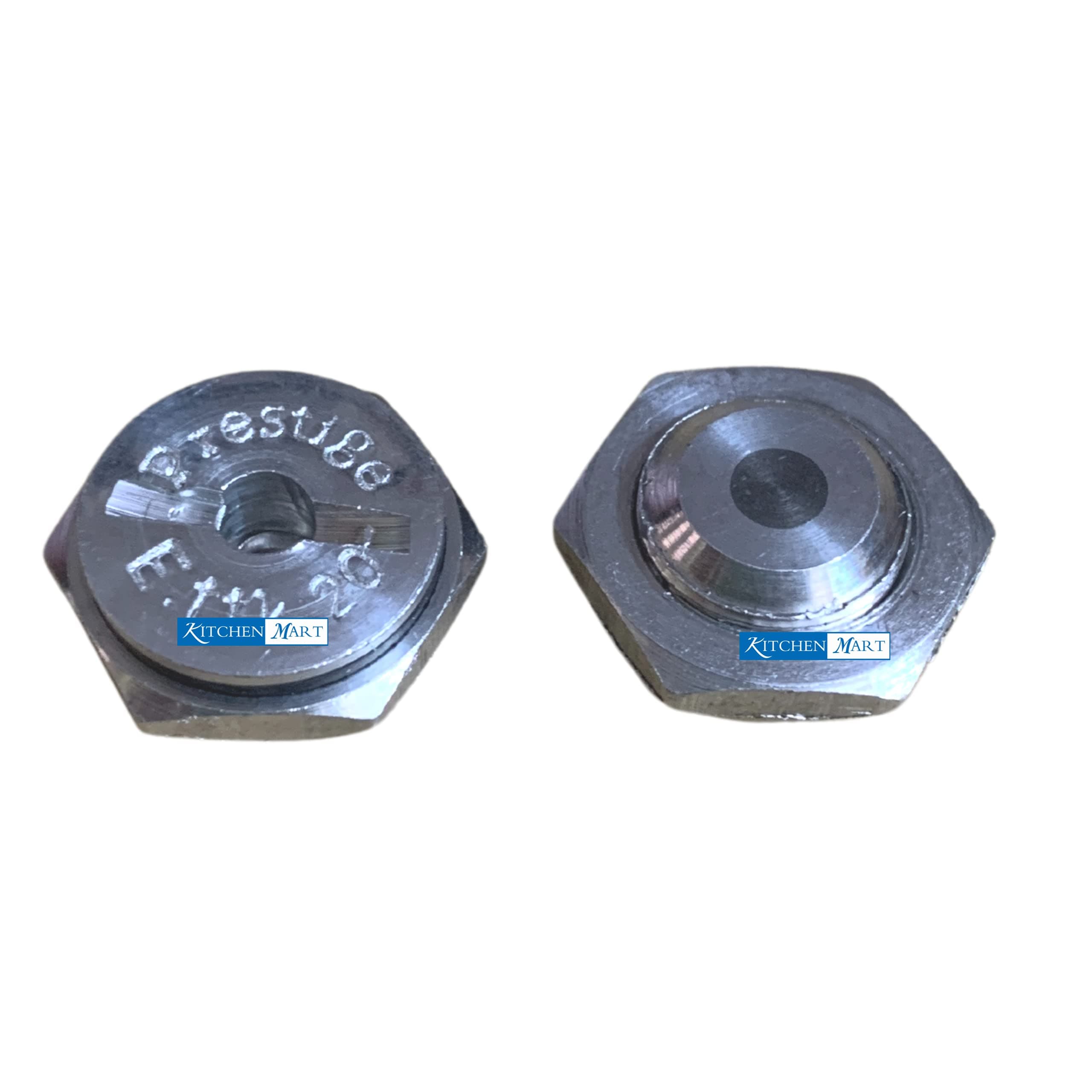 Kitchen Mart Aluminium Safety Valve Suitable for Prestige Popular and Popular Plus Pressure Cookers (Silver) -Set of 2