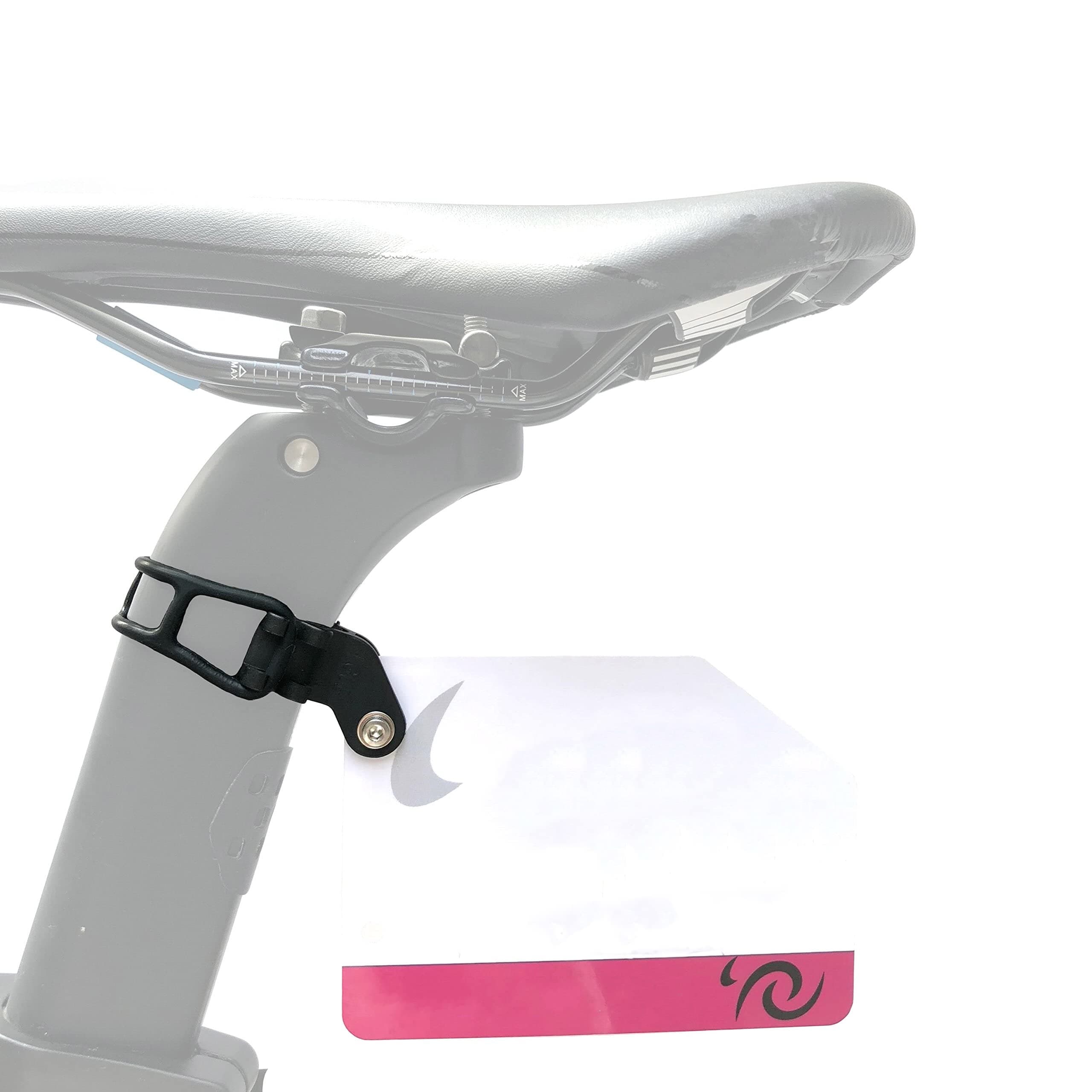 Thinvik Bike Race Number Plate Holder Cycling Number Mount - Quick Release with Rubber Bands