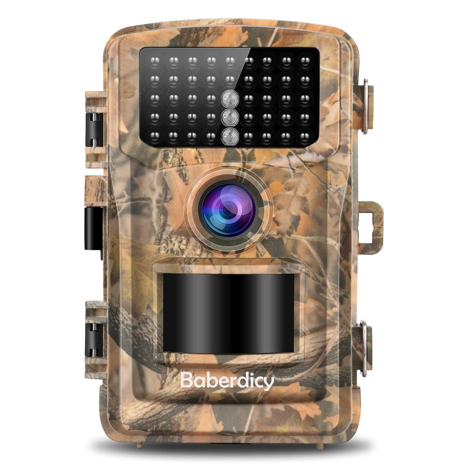 Wildlife Camera HD 1080P Baberdicy Trail Camera with Night Vision Motion Activated No Glow 42PCS Infrared LED 75 FT/22 M 120° Wide Angle Waterproof Game Camera for Outdoor Home Garden Surveillance