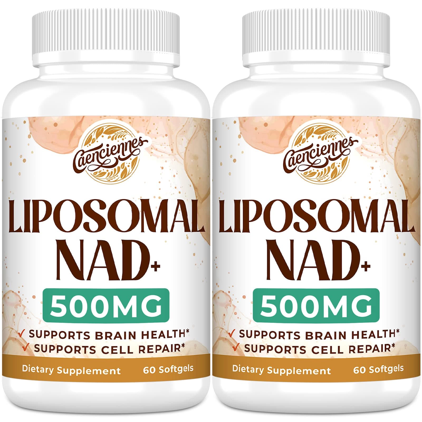 Liposomal NAD+ 500 MG Supplement, True NAD Plus Supplement, Superior Absorption, Boost NAD+ More Efficient Than Nicotinamide Riboside for Cellular Energy, Healthy Aging, 120 Serving