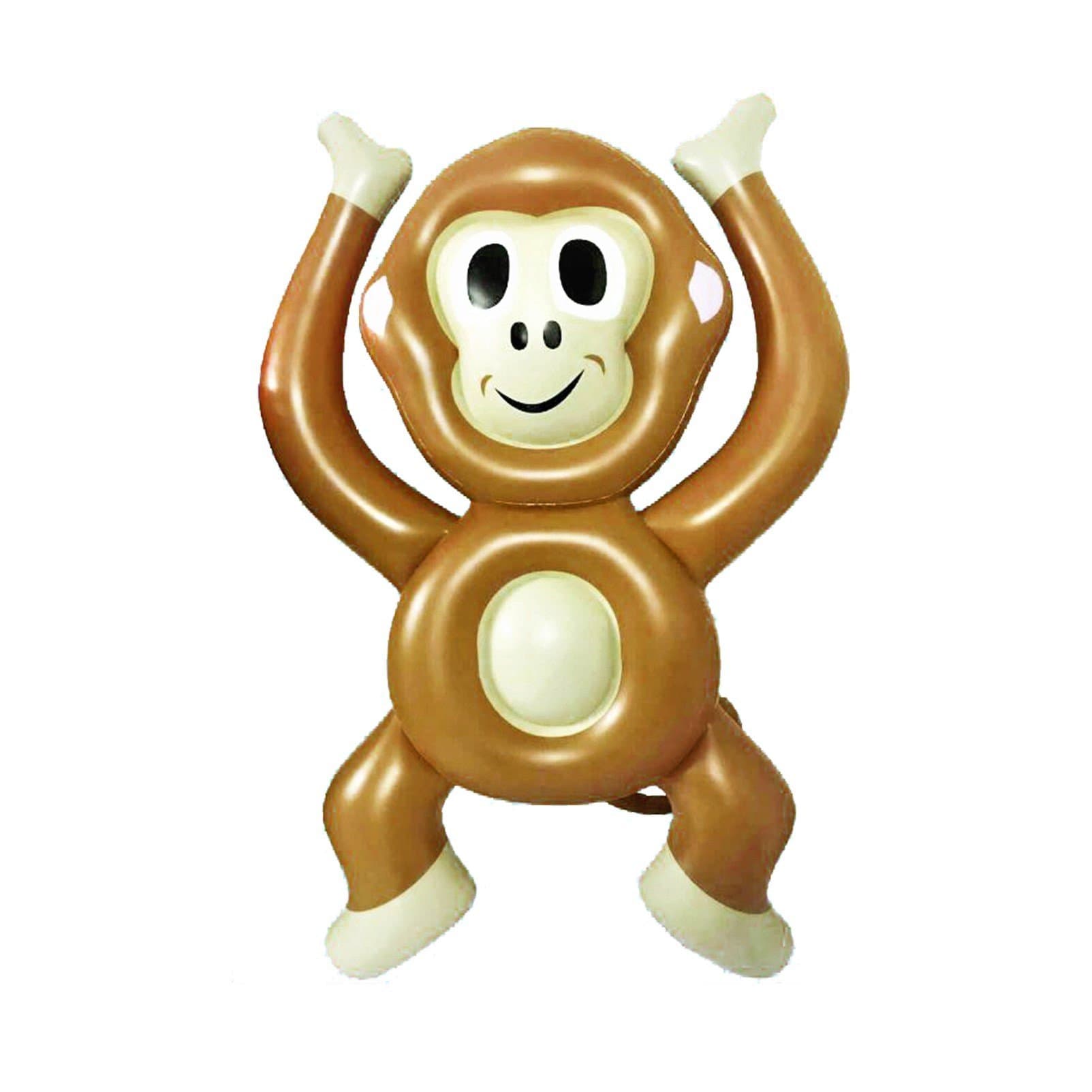 Giant 6 Foot Raft Monkey Emoji Pool Float for Kids and Adults 72" x 48"