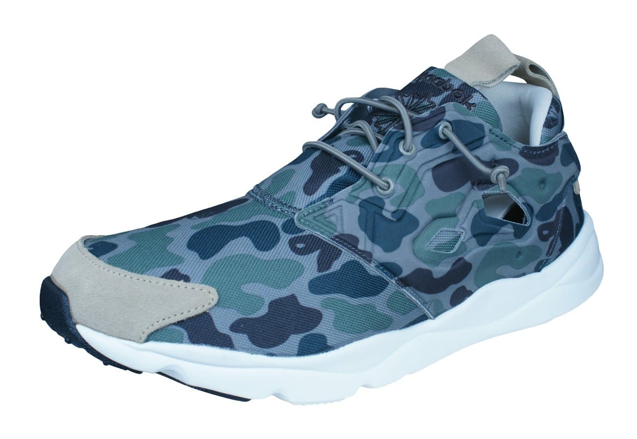 Reebok Furylite Camo Mens Sneakers/Shoes-Green-7