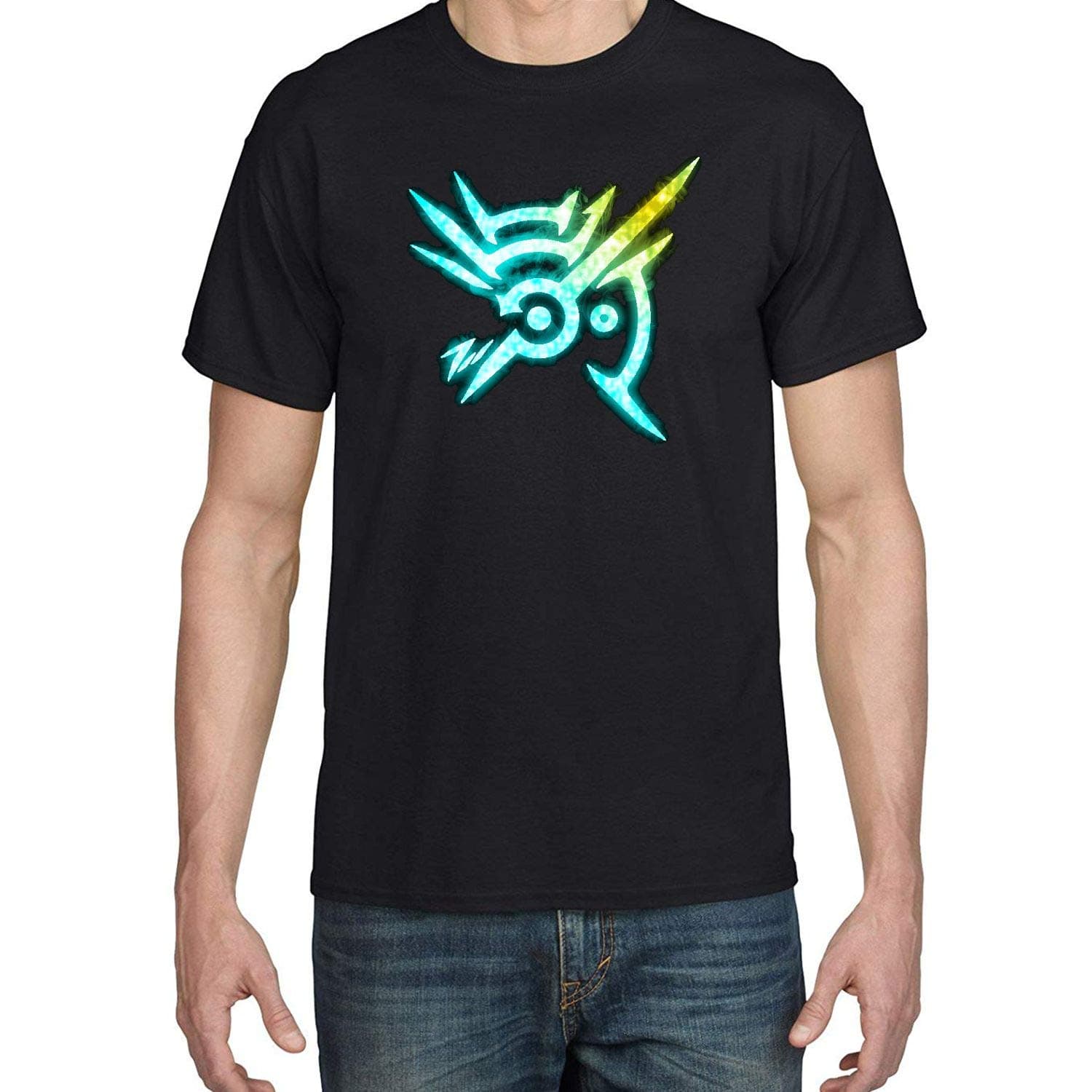 COOL ZHANGU Men's Dishonored Outsider Mark Cool Black T-Shirt