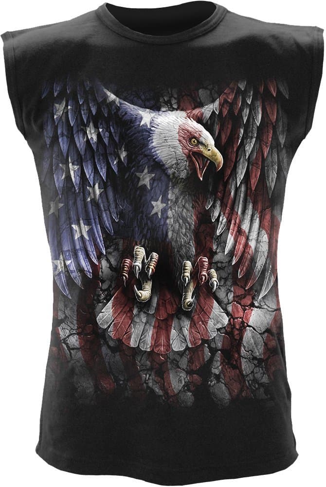 Spiral - Mens - LIBERTY USA - Sleeveless T-Shirt Black - M