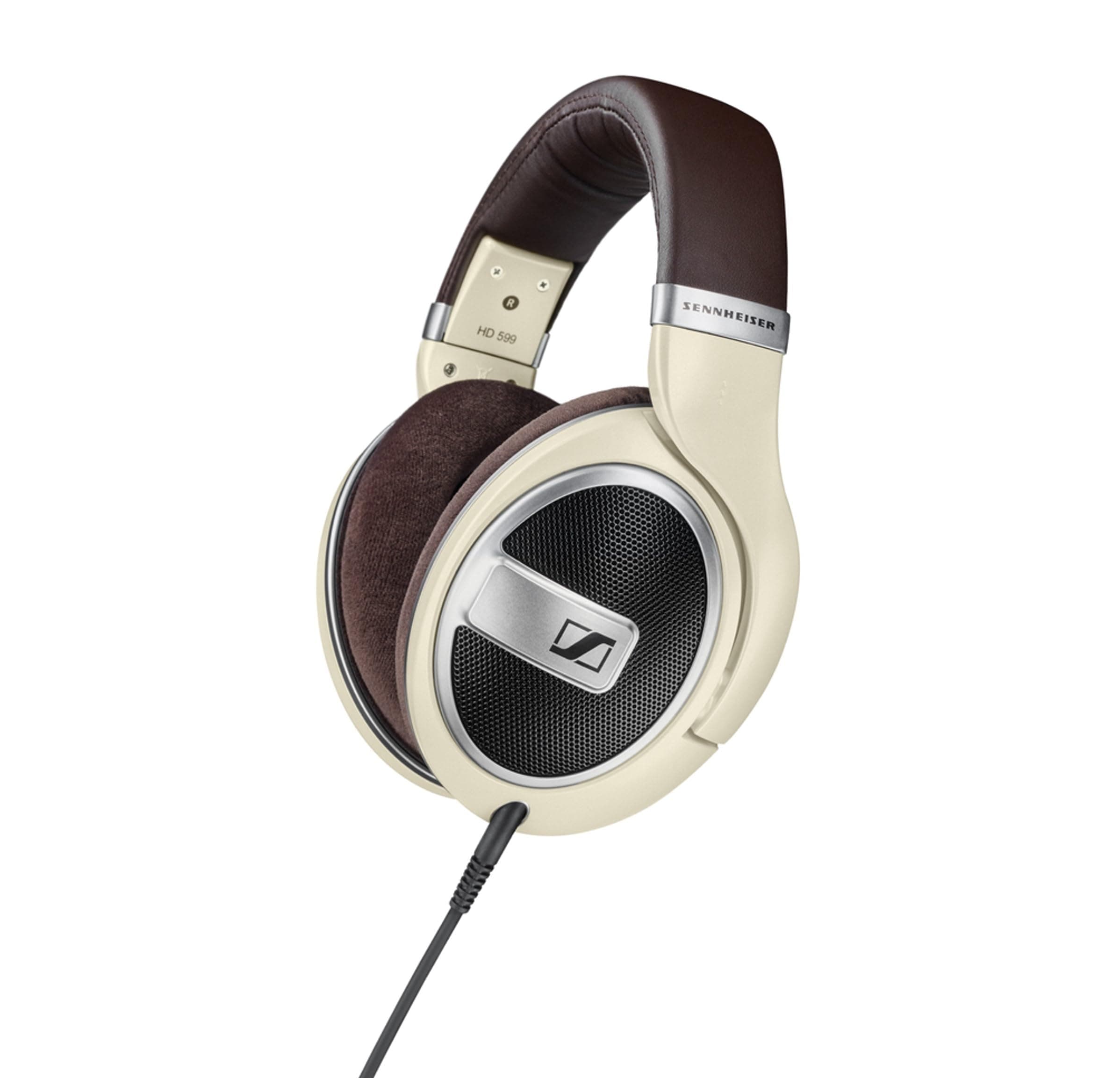HD 599 Open‑Back Audiophile Headphones, German-Irish Craftsmanship, Wide Soundstage, Detachable Cables, Ergonomic acoustic refinement design, Comfort-Fit for Gaming, 2‑Year Warranty