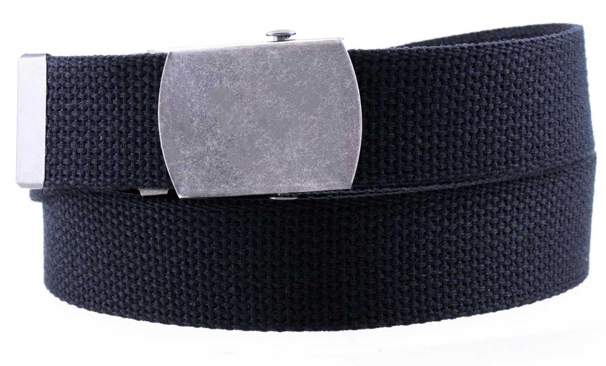 Thomas Bates Cargo Cotton Military Cut to Fit Web Belt with Removable Nickel Buckle