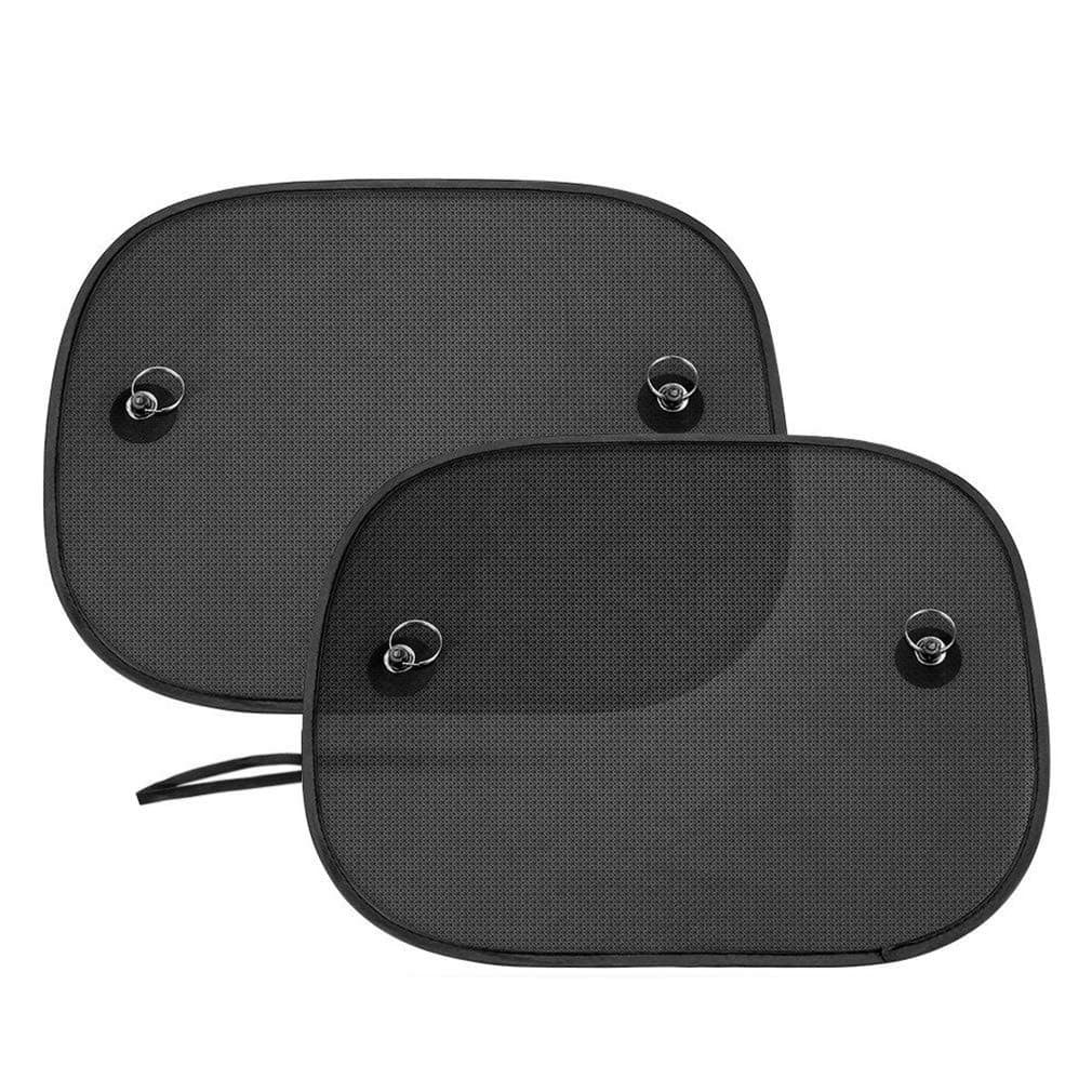 2 Pack Car Side Window Sunshades Universal Harmful UV Rays Sun Glare Heat Blocking for Baby Kids Pets, 44cm*36cm (Suction cup Stick)