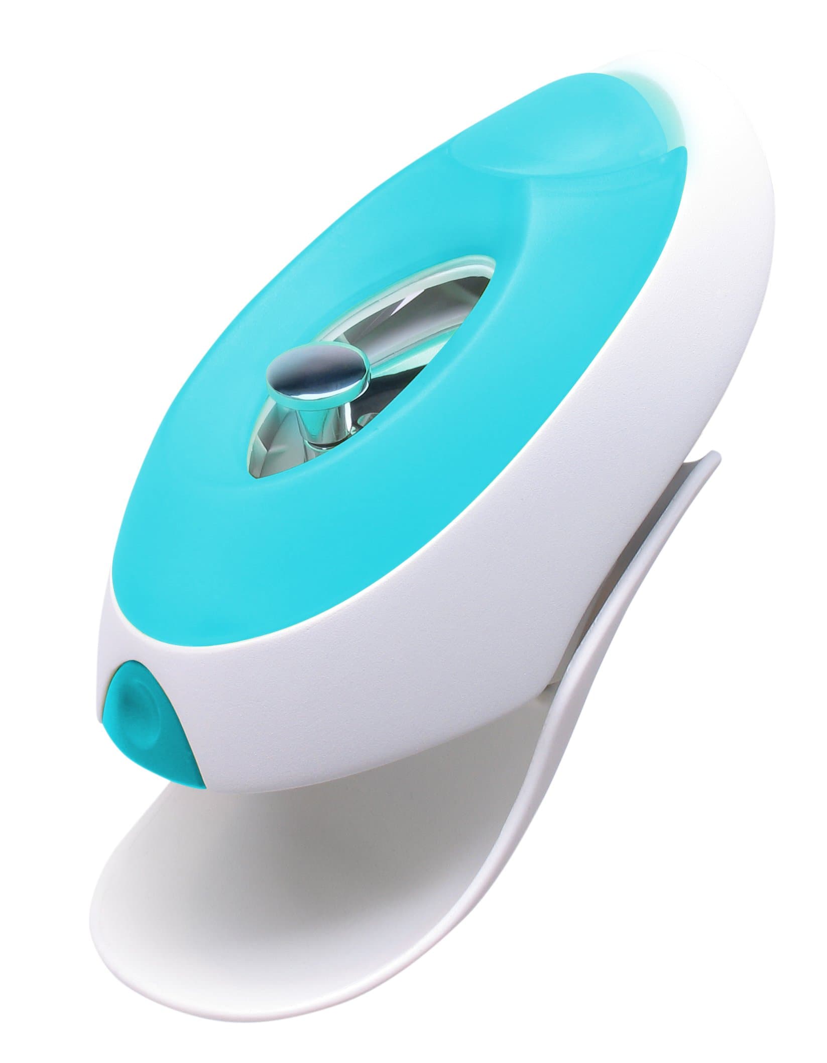 Boon FLO Toddler Bath Tub Water Deflector and Faucet Cover with Bubble Making Dispenser, Blue