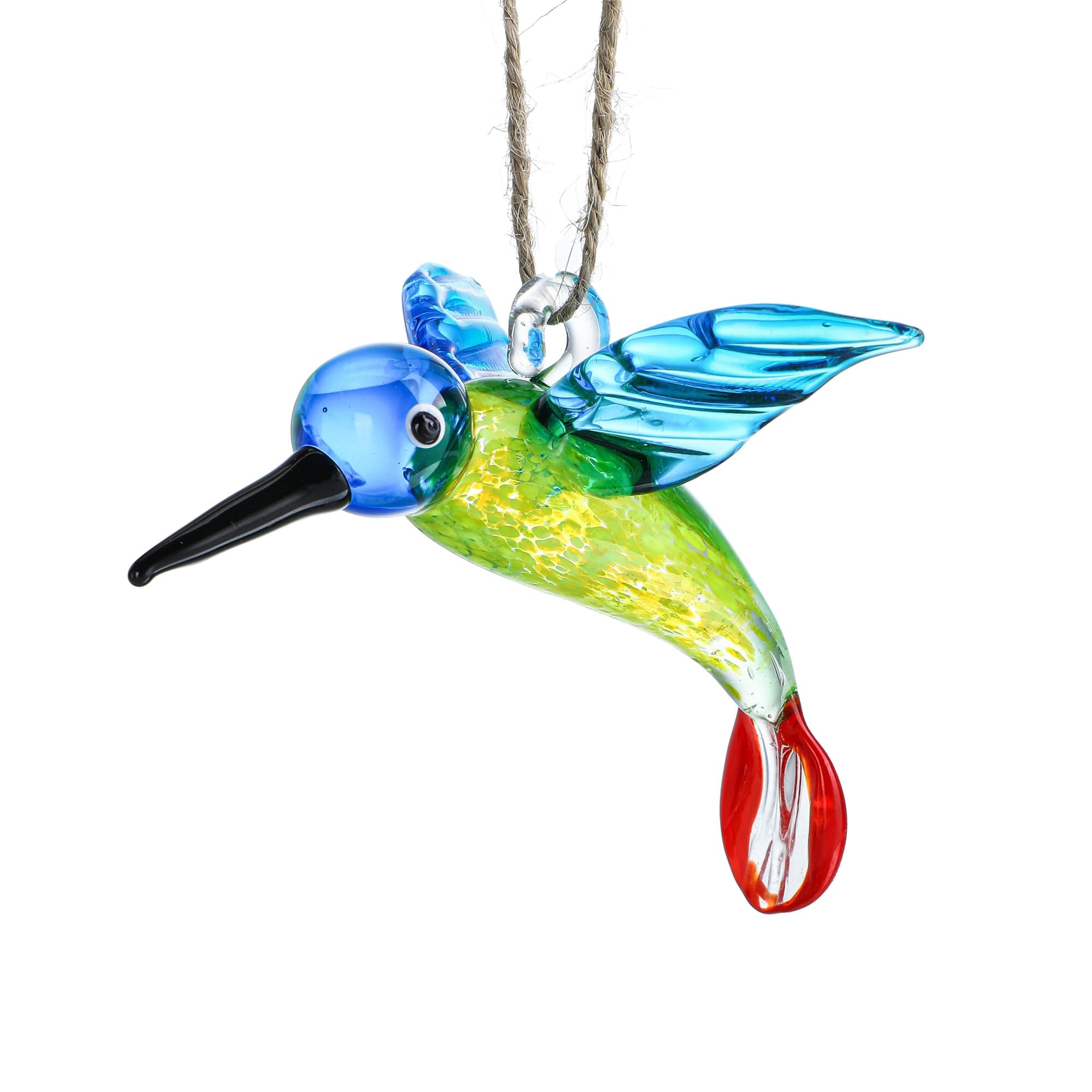 Glass Hummingbird Ornament Hanging for Xmas Tree Handmade Decorative Ornaments for Hummingbird Lovers Holiday Decorations