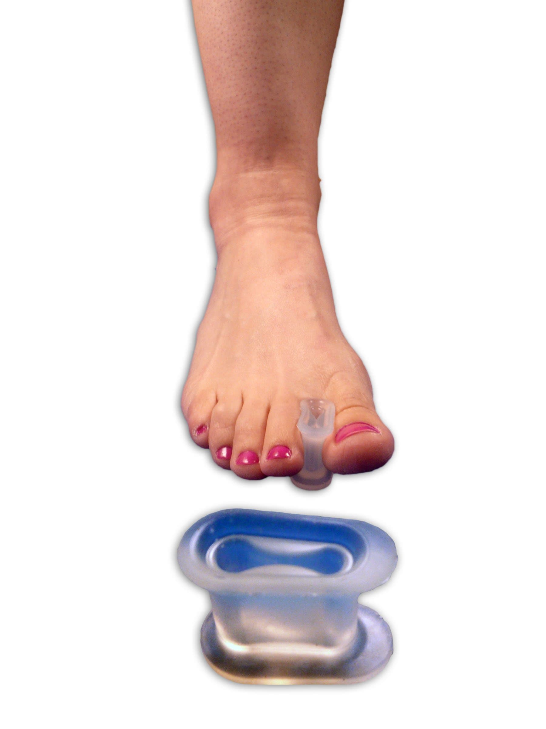 AT Surgical Big Toe Straightener Silicone Gel Cushion for Both Foot, One Pair - Large