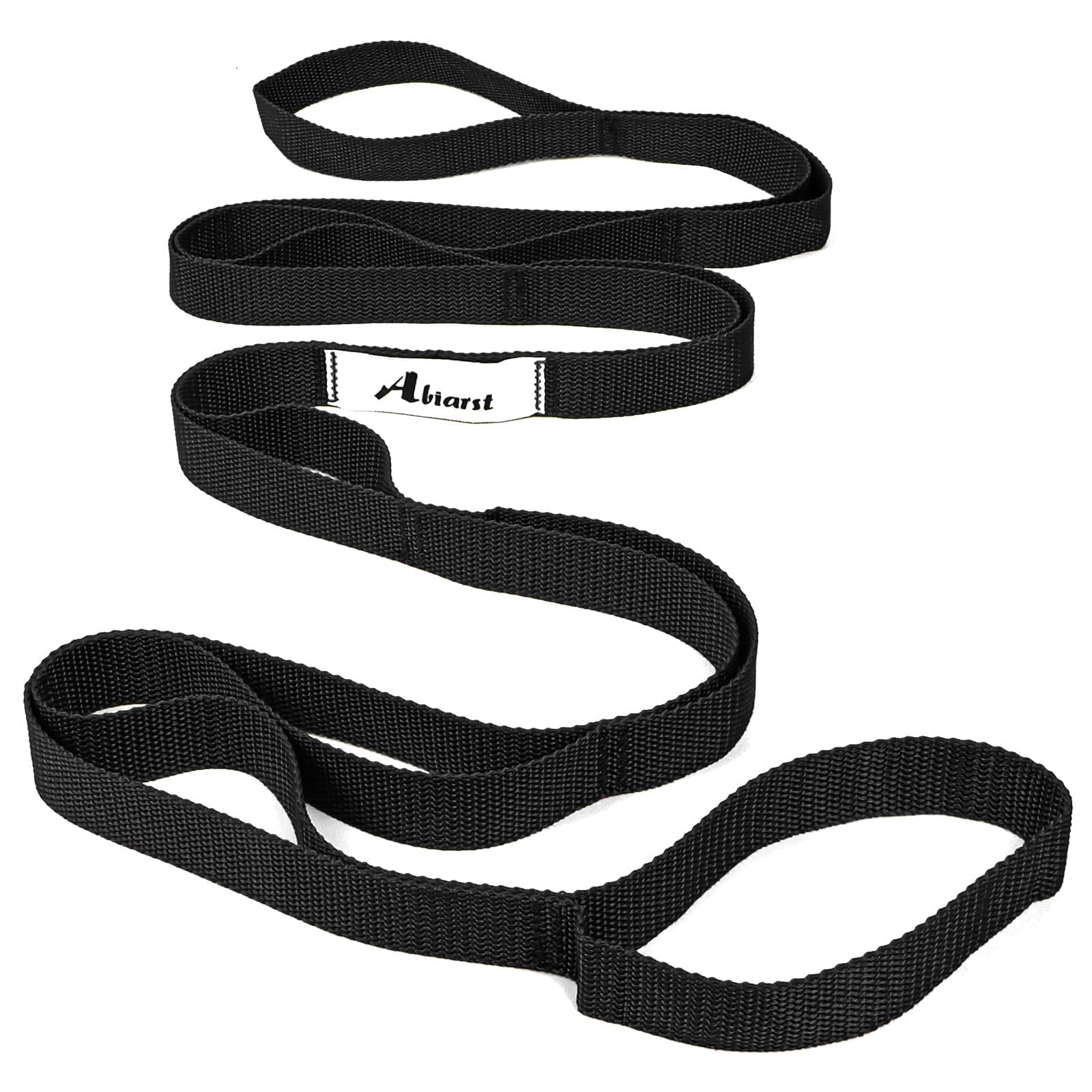 Stretching Strap Yoga Straps for Physical Therapy, 10 Loops Non-Elastic Stretch Band for Pilates, Flexibility, Exercise and Gymnastics