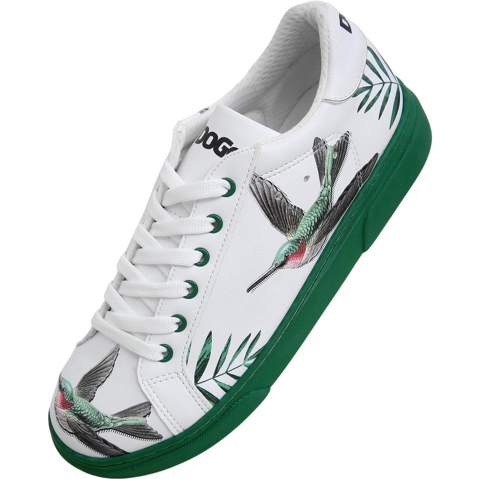 DOGOWhite Sneakers for Women - Handmade Women's Fashion Sneakers, Vegan Leather and Unique Design, Comfortable Shoes for Women, Ace Sneakers