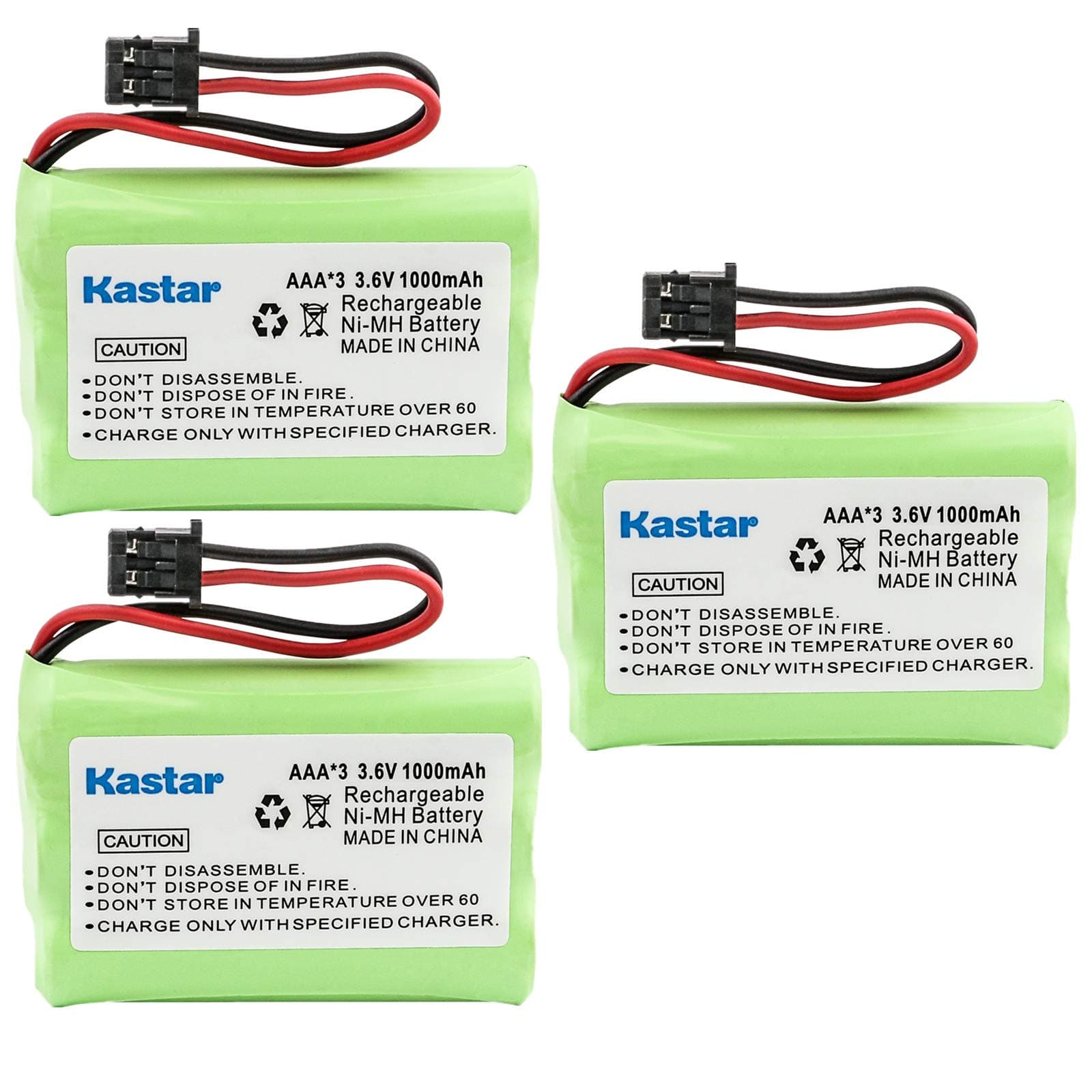 Kastar Kastar 3-PACK AAAX3 3.6V MSM 1000mAh Ni-MH Rechargeable Battery for Uniden Cordless Phone BT-446 BT446 BP-446 BP446 BT-1005 BT1005 TRU8885 TRU8885-2 TRU88852 TRU8888 TRU9460 TRU9465 TRU9480 TCX