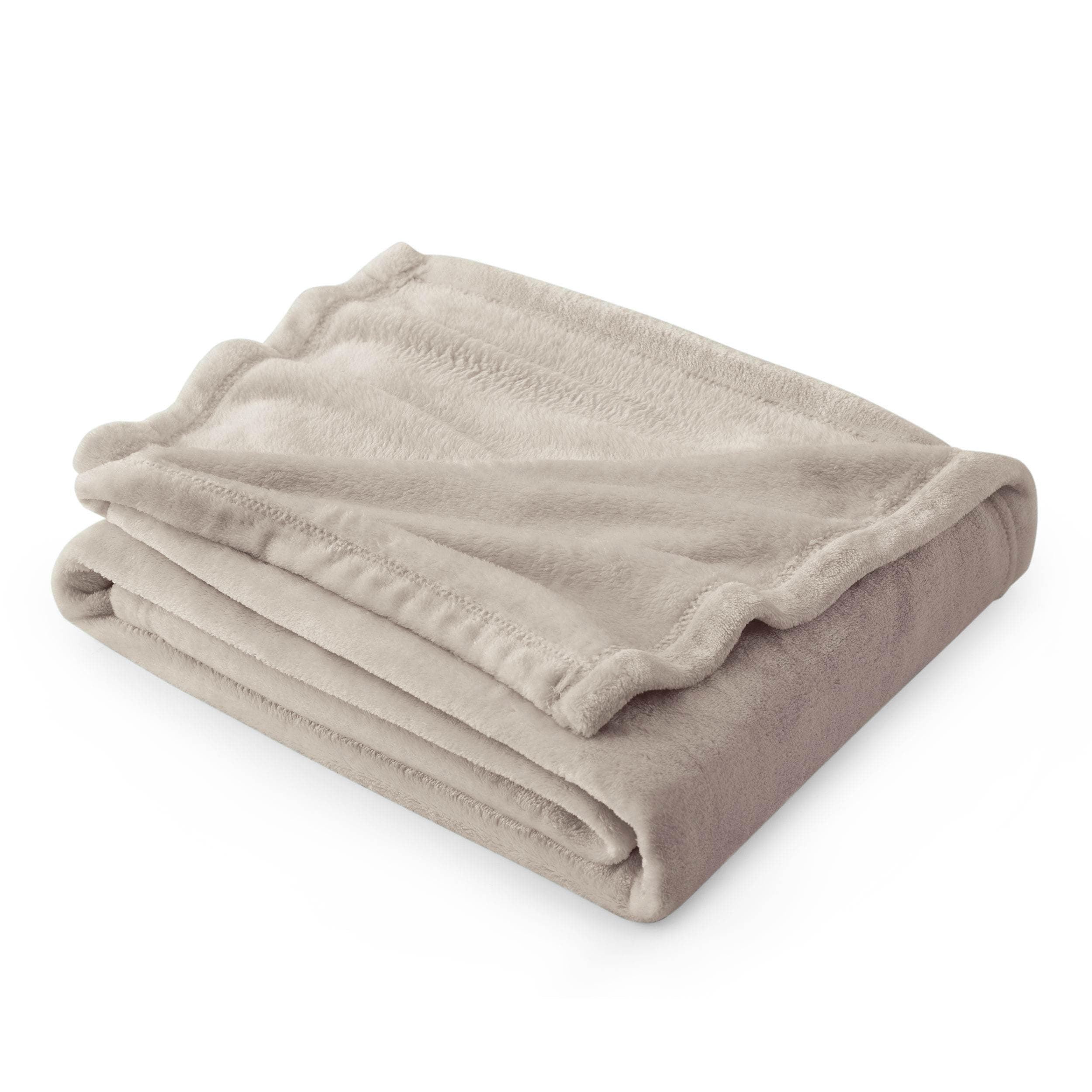 Bedsure Fleece Throw Blanket for Couch Oxford Tan - Lightweight Plush Fuzzy Cozy Soft Blankets and Throws for Sofa, 50x70 inches