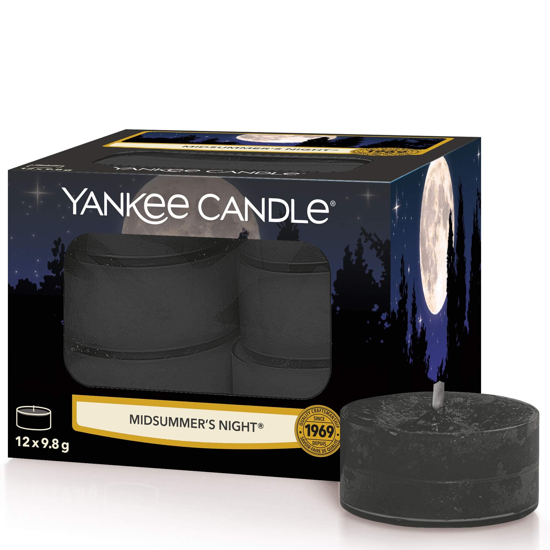Yankee Candle Tea Light Scented Candles | Midsummer's Night | 12 Count
