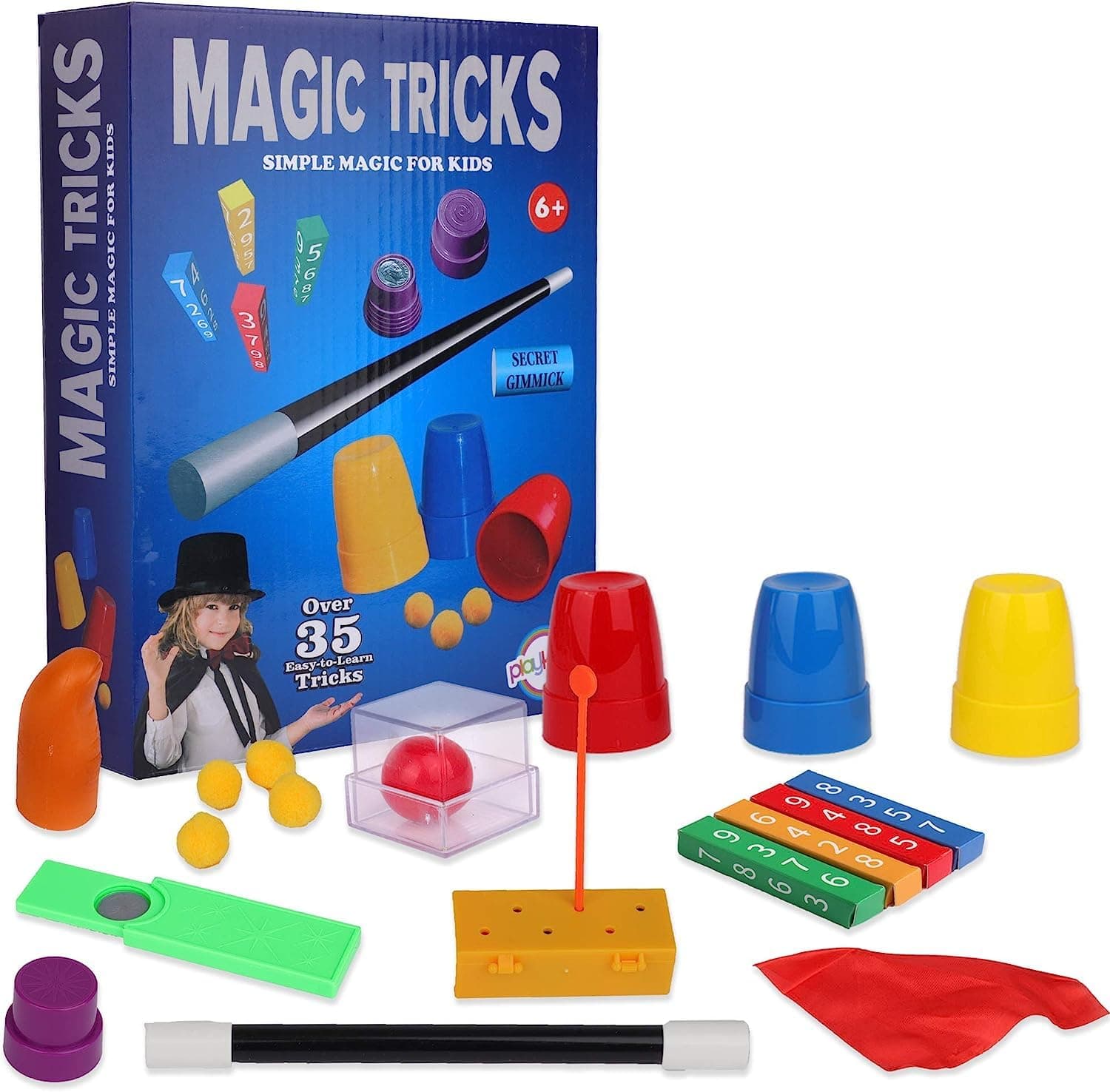 AKA adornmentsEducational 30 in 1 Magic Toys for Boys and Girls, Kids Toys Set With over 35 tricks For Boys, Mgician Play Set With Wand And More, Toys For Boys, Toys for Girls 5-14 Years Old