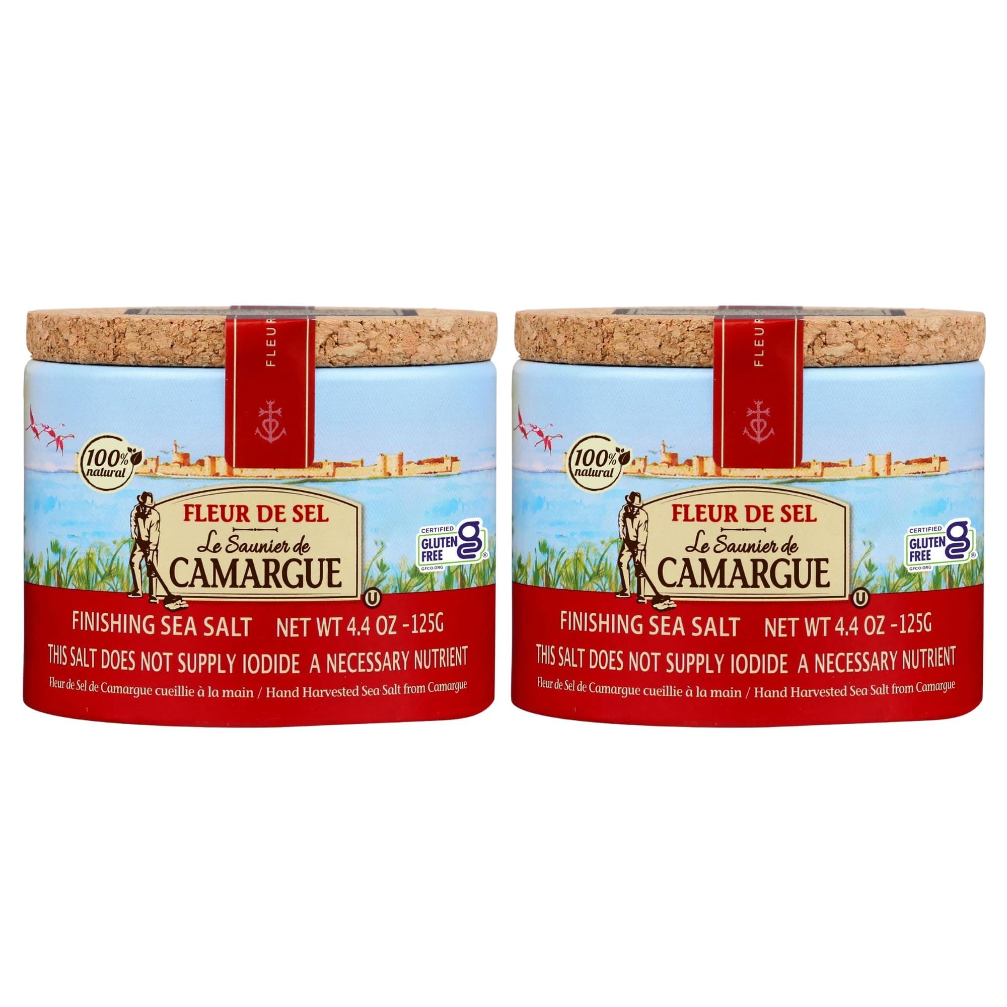 Le Saunier De Camargue | French Fleur Del Sel | Finishing Sea Salt, 4.4 oz (Pack of 2)