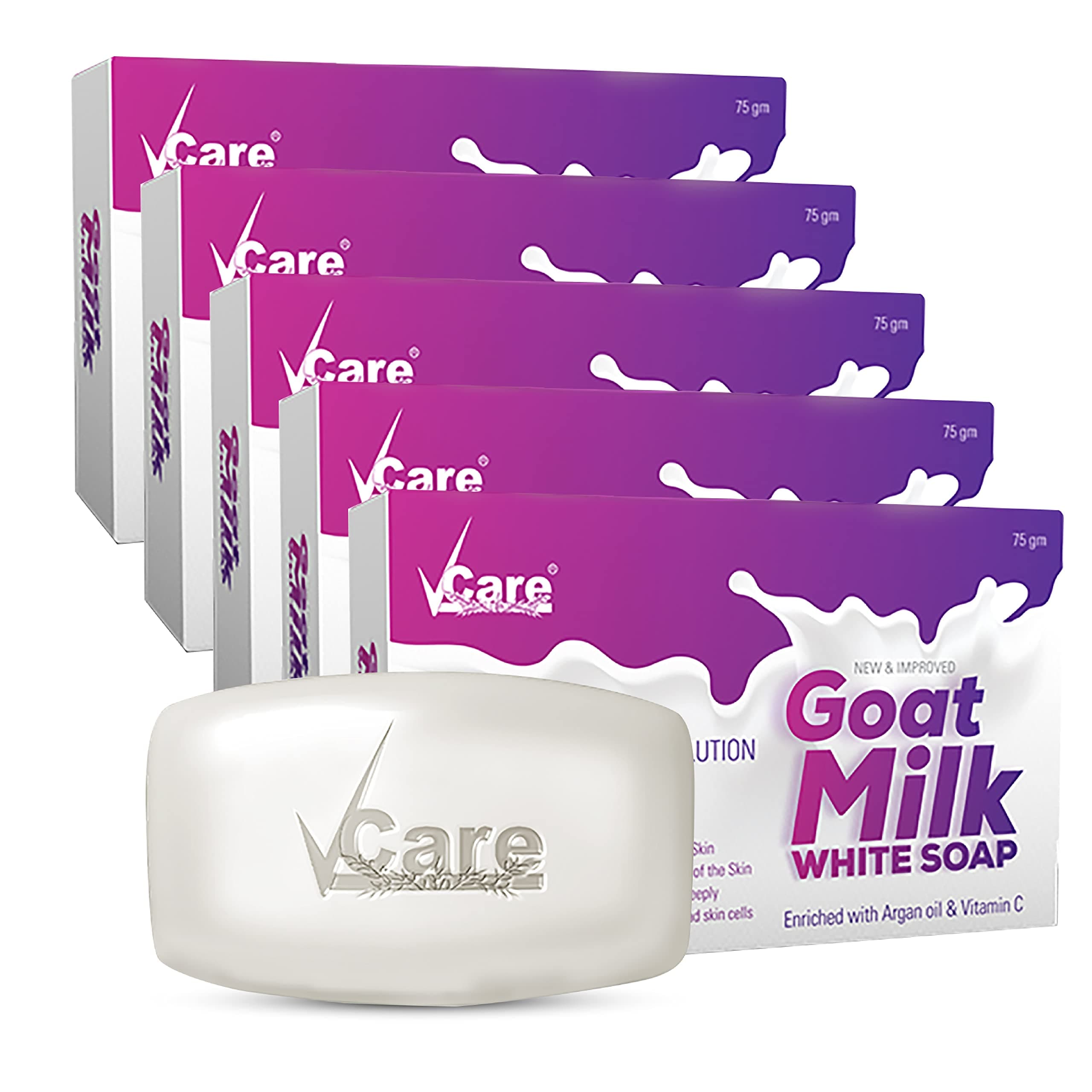 Goat Milk White Soap, 75 gm, (Pack Of 5)