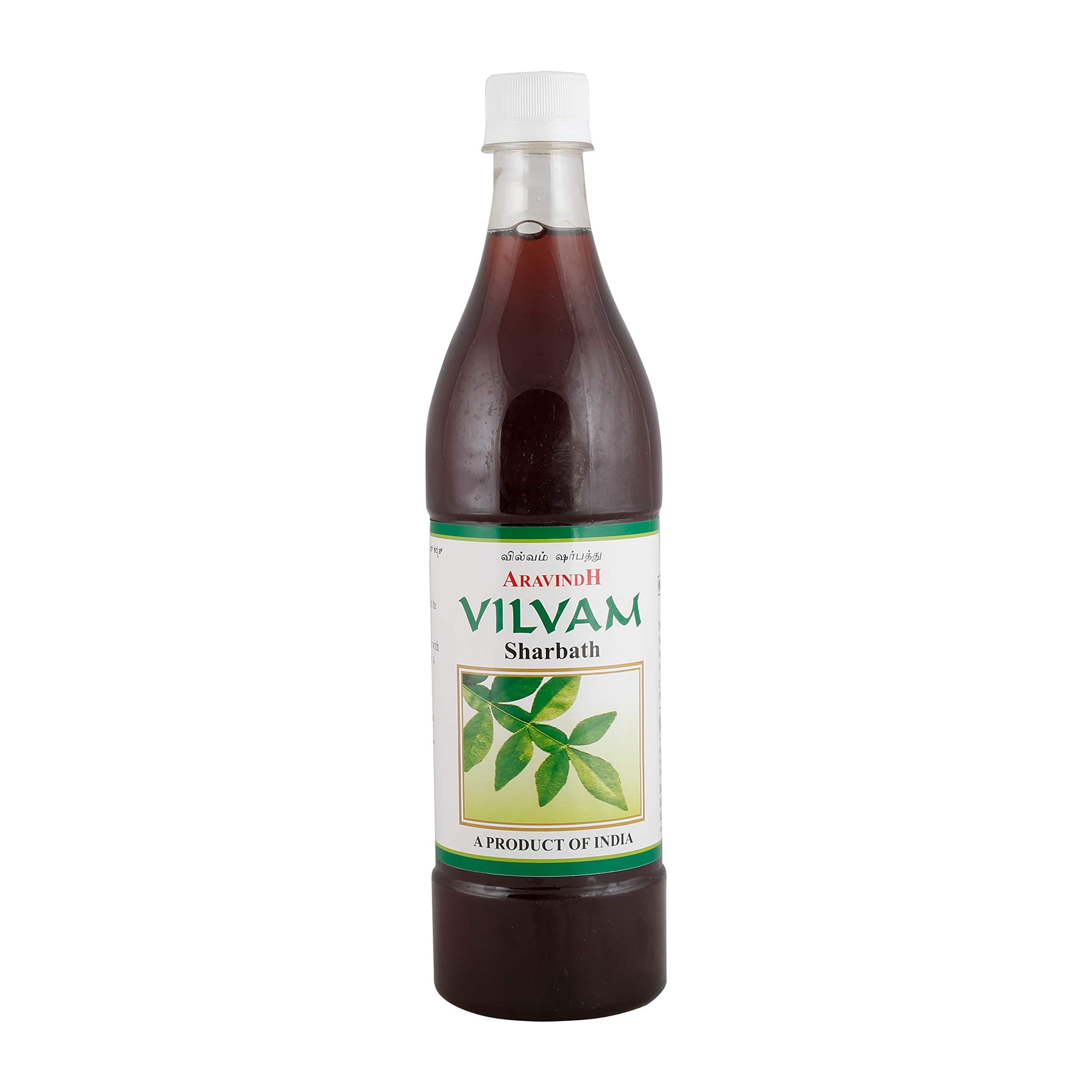 ARAVINDH VILVAM SHARBATH - Botanical Extract (Beal Leaf) - 9ml Drink Concentrate - Beal Leaf Flavor - Liquid - 9 Items