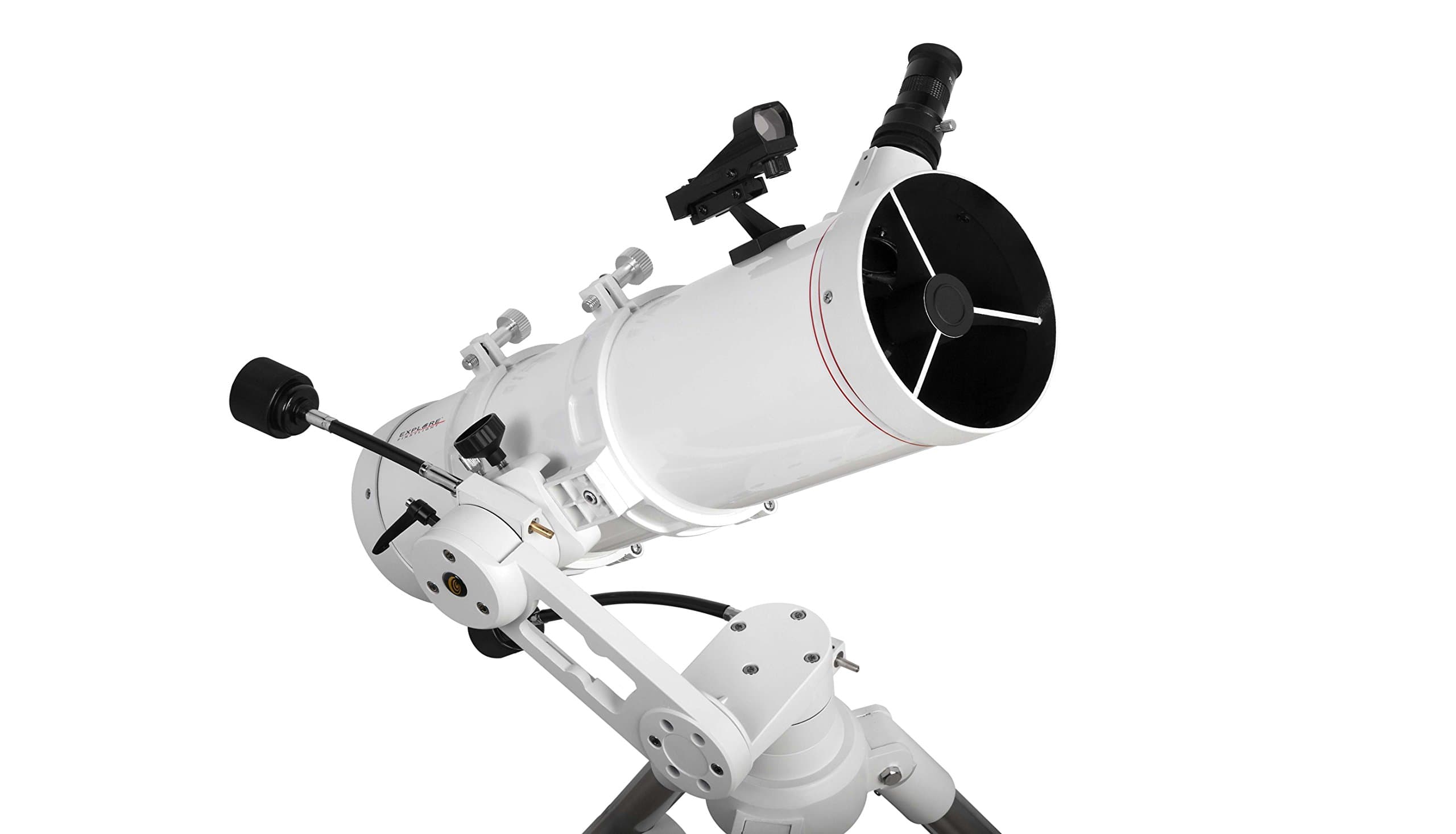 Explore Scientific FL-N130600MAZ01 Newtonian Telescope with TWI 1, 130mm, White
