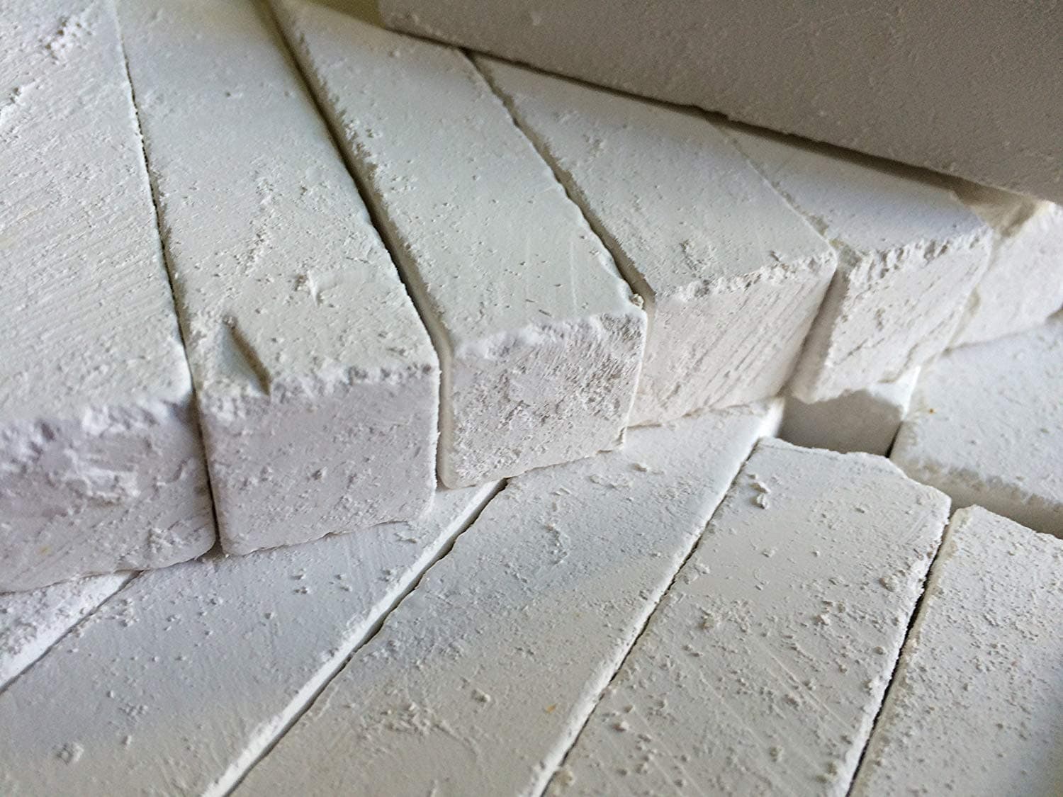 Sawn Edible Chalk (Belgorod) Chunks (lump) Natural for Eating (Food), 1 lb (450 g)