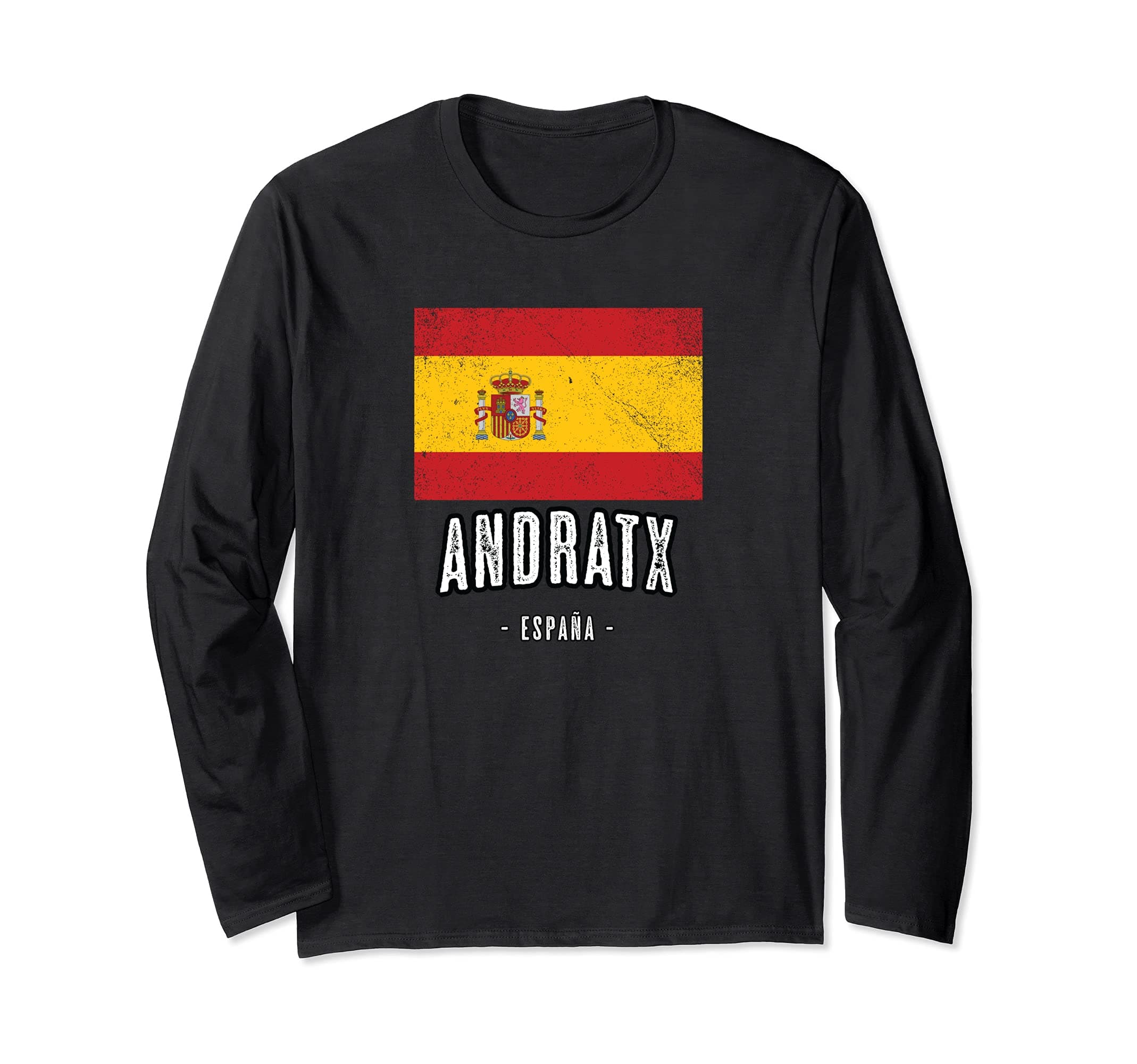 Andratx Spain | ES Flag, City - Bandera Ropa - Long Sleeve T-Shirt