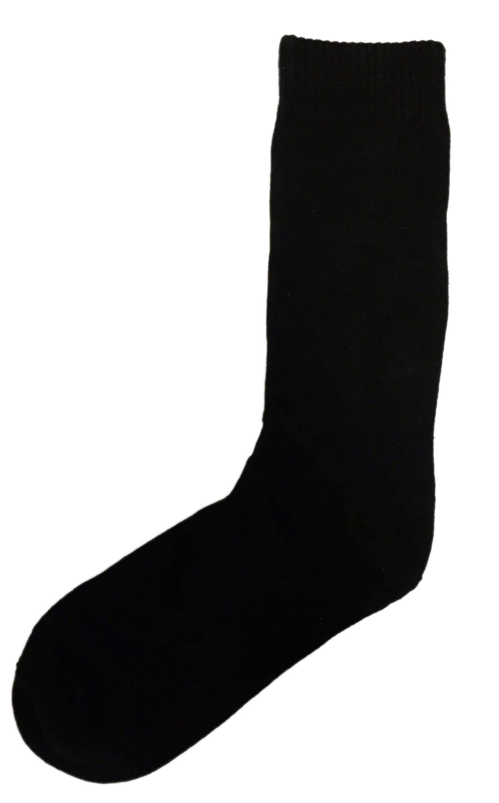 World's Best Cotton Dress Socks by LA Supply (Over-the-calf) (6 Pack) (Black)