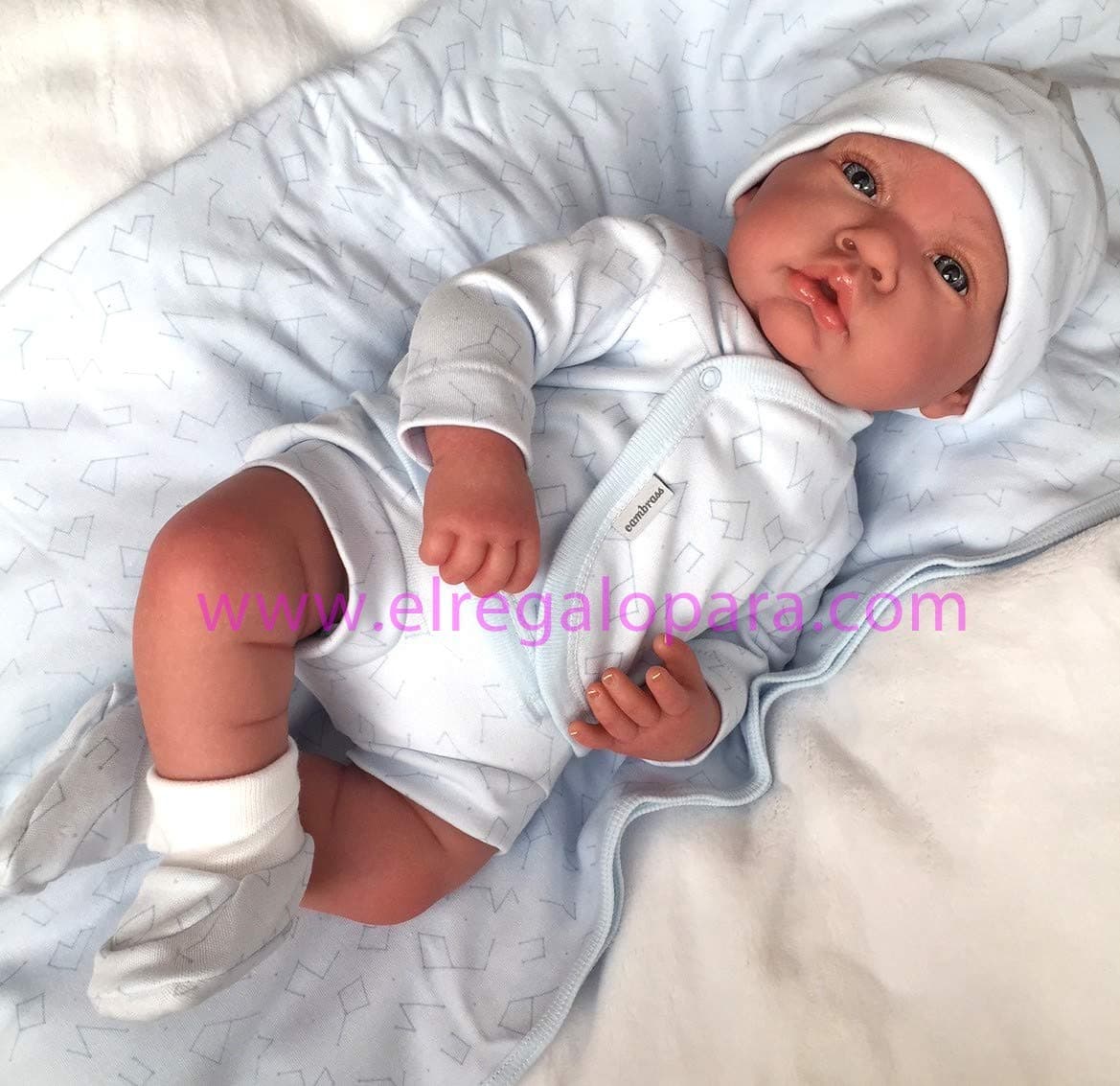 Antonio Juan- Reborn Lovely Cambrass, Blue (Toys Shepherd, S.L. 1011144147)