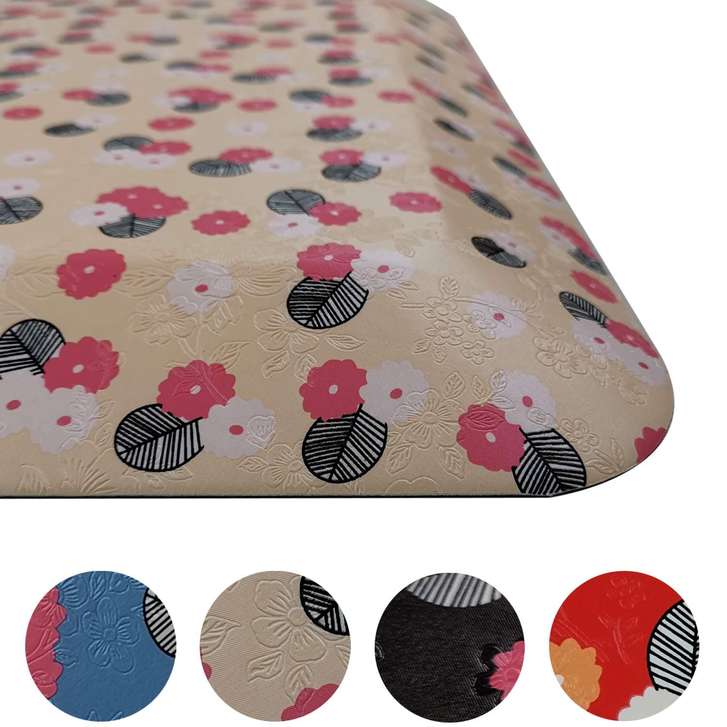 HEALEG Anti Fatigue Floor Mat – Kitchen Mat, Standing Desk Mat –Kitchen Rug - Comfort Mat Perfect for Home, Office, Garage