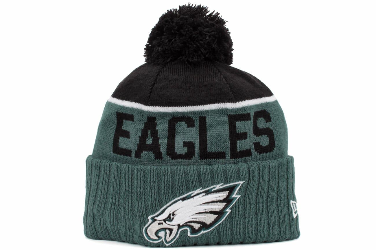New Era Philadelphia Eagles 2015 Sport Knit Cuffed Pom Knit Cap/Beanie