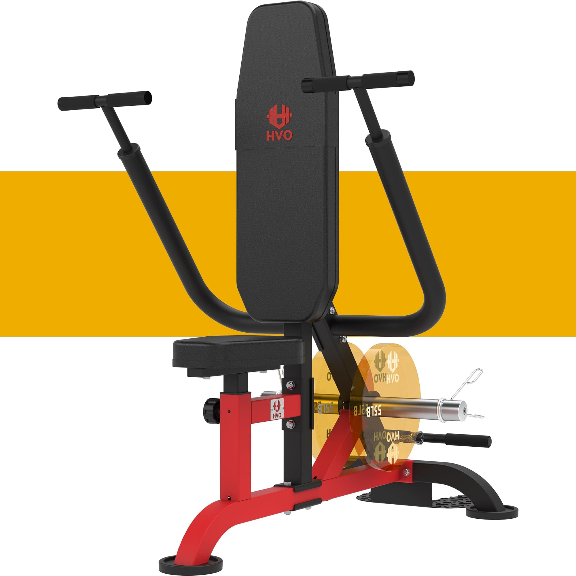 HVO Seated Dip Machine Tricep: Dip Machine Exercise for Biceps Plate Loaded Home Gym Strength Training Equipment