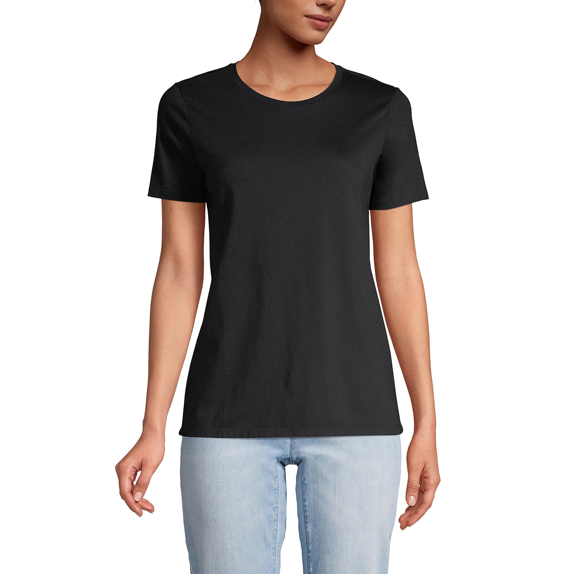 Women's Relaxed American-Grown Supima Cotton Crew Neck T-Shirt