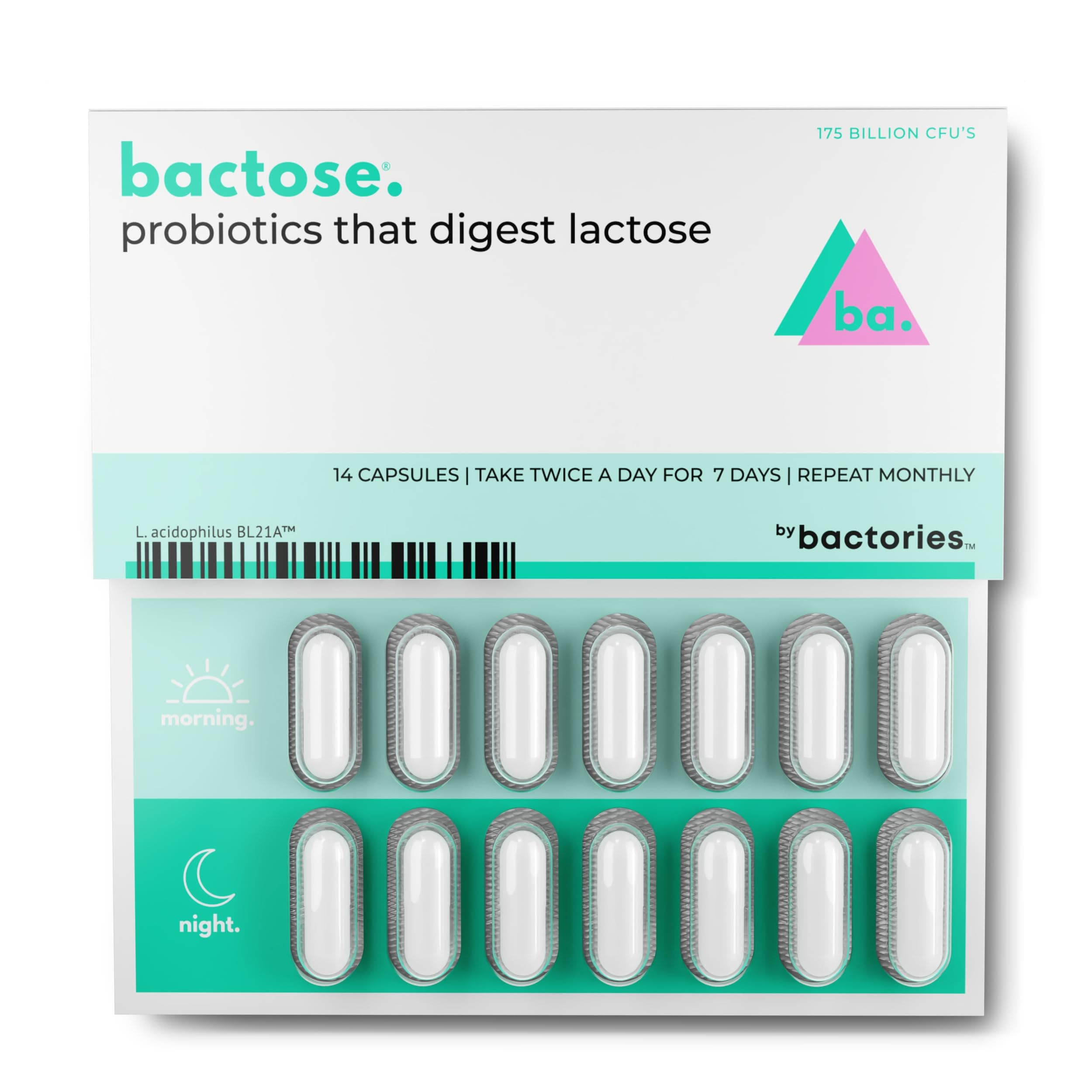 Lactose Digesting Probiotics | For People With Lactose Intolerance | A 7-Day Supply = 3+ Months of Relief