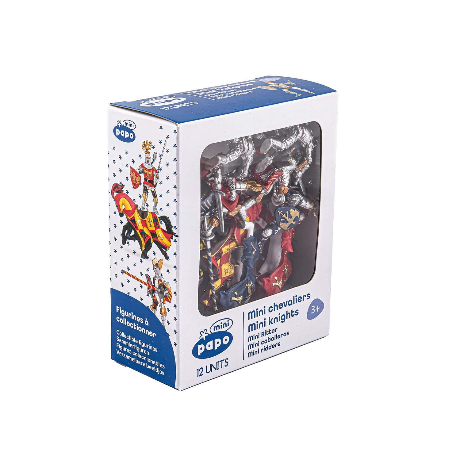 Papo - Mini Knights Figurine Set - Toy for Kids Age 3+ - Hand-Painted Miniatures - Educational Medieval Playset - Collectible from Papo Knight Series - Travel Toy Gift - 33016 - Packaging May Vary