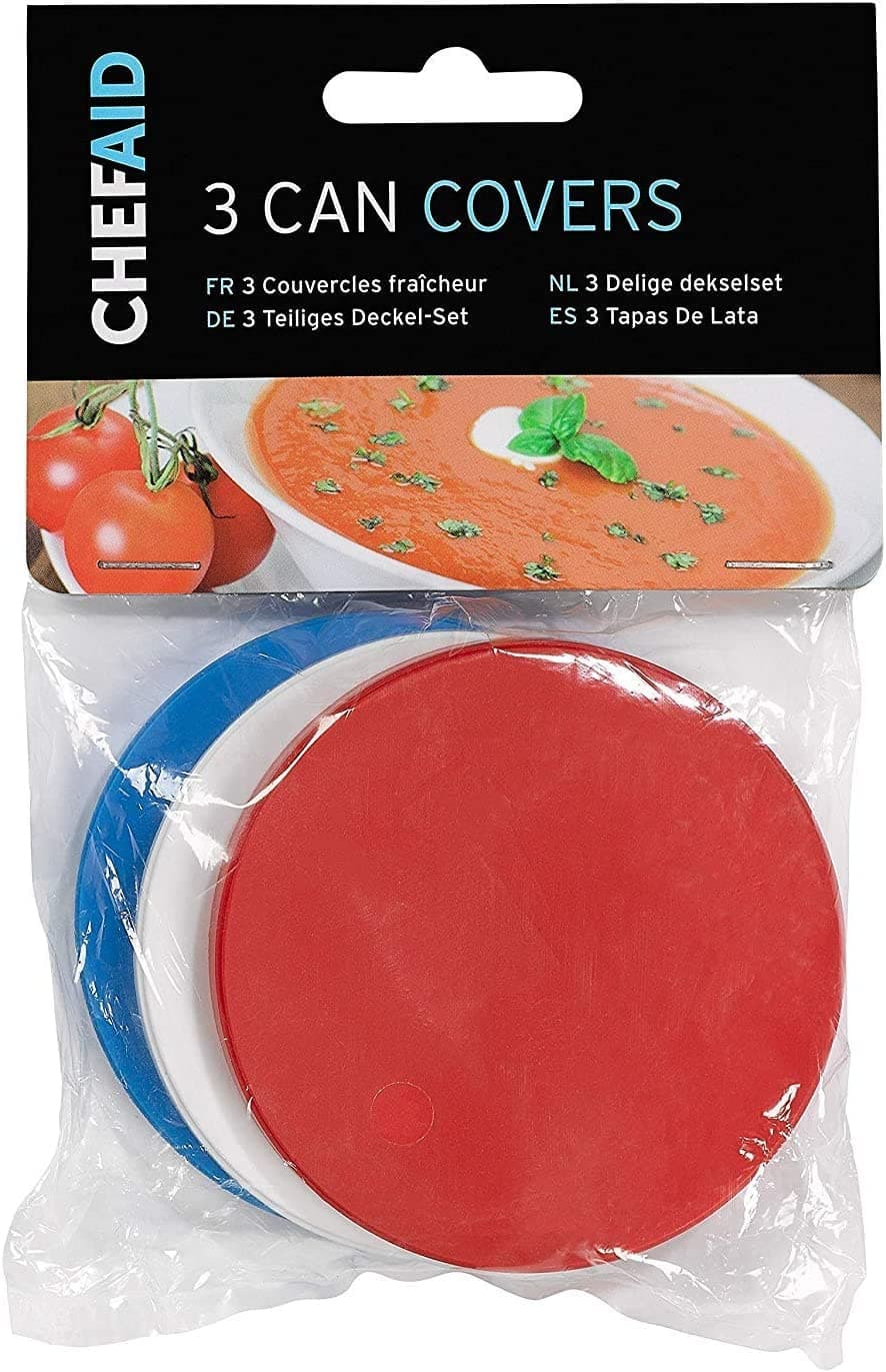 Standard Food Can Tin Covers x3