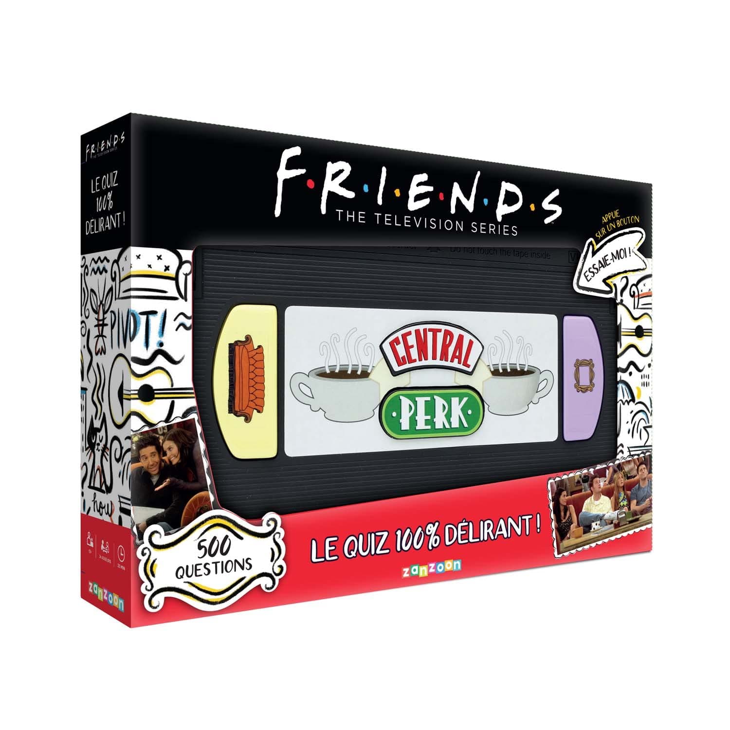 Bandai - Zanzoon Fun & Futés Quiz 100% Delicate on the Mythical Friends Society Series - Interactive Ambient Game for Family and French Talking Friends-ZZ21114, ZZ21114