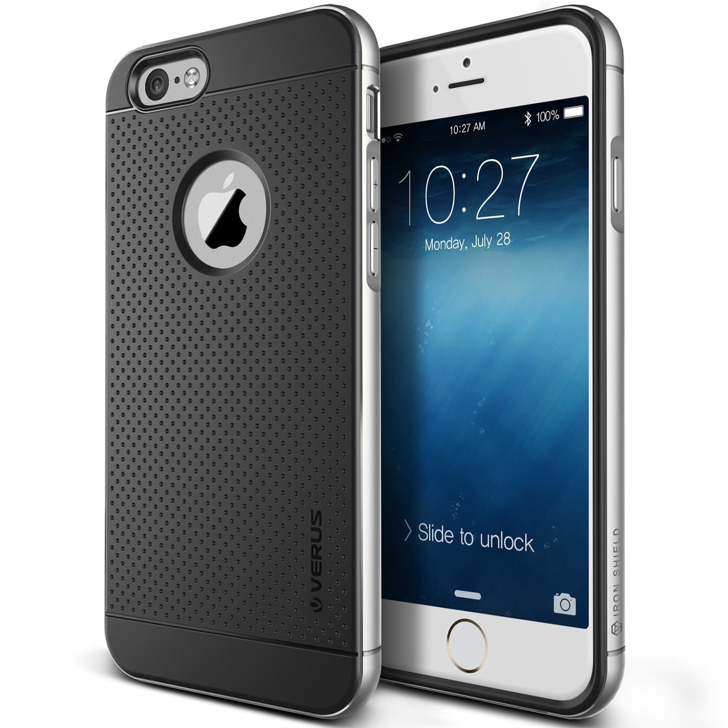 iPhone 6S Case, Verus [Iron Shield][Satin Silver] - [Aluminum Metal Frame][Drop Protection] For Apple iPhone 6 6S 4.7