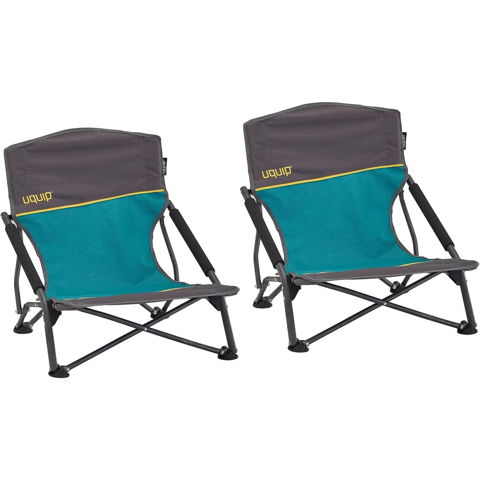 Uquip Sandy Set of 2 Portable Outdoor Beach Chairs, Blue