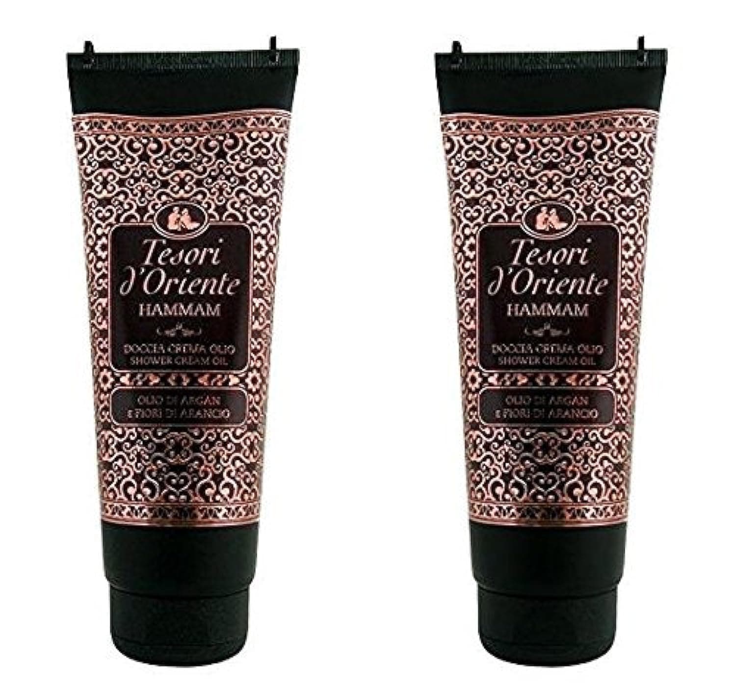 "Hammam" Shower Cream Oil with Argan Oil and Orange Blossom 8.45 Fluid Ounce (250ml) Packages (Pack of 2) [ Italian Import ]