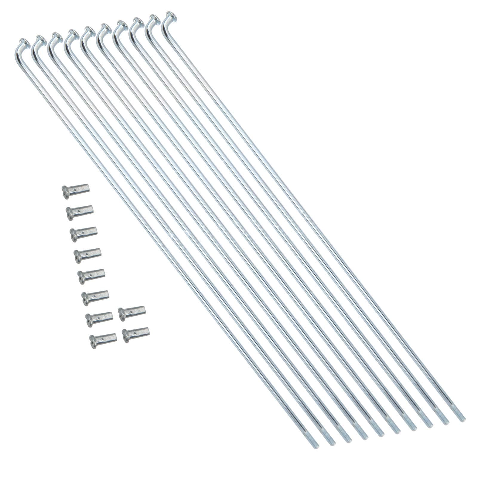 VGEBY Bike Spokes, 10pcs 80-310mm Stainless Steel Thickness Spokes 13G 2.2mm Cycling Accessory (220MM)