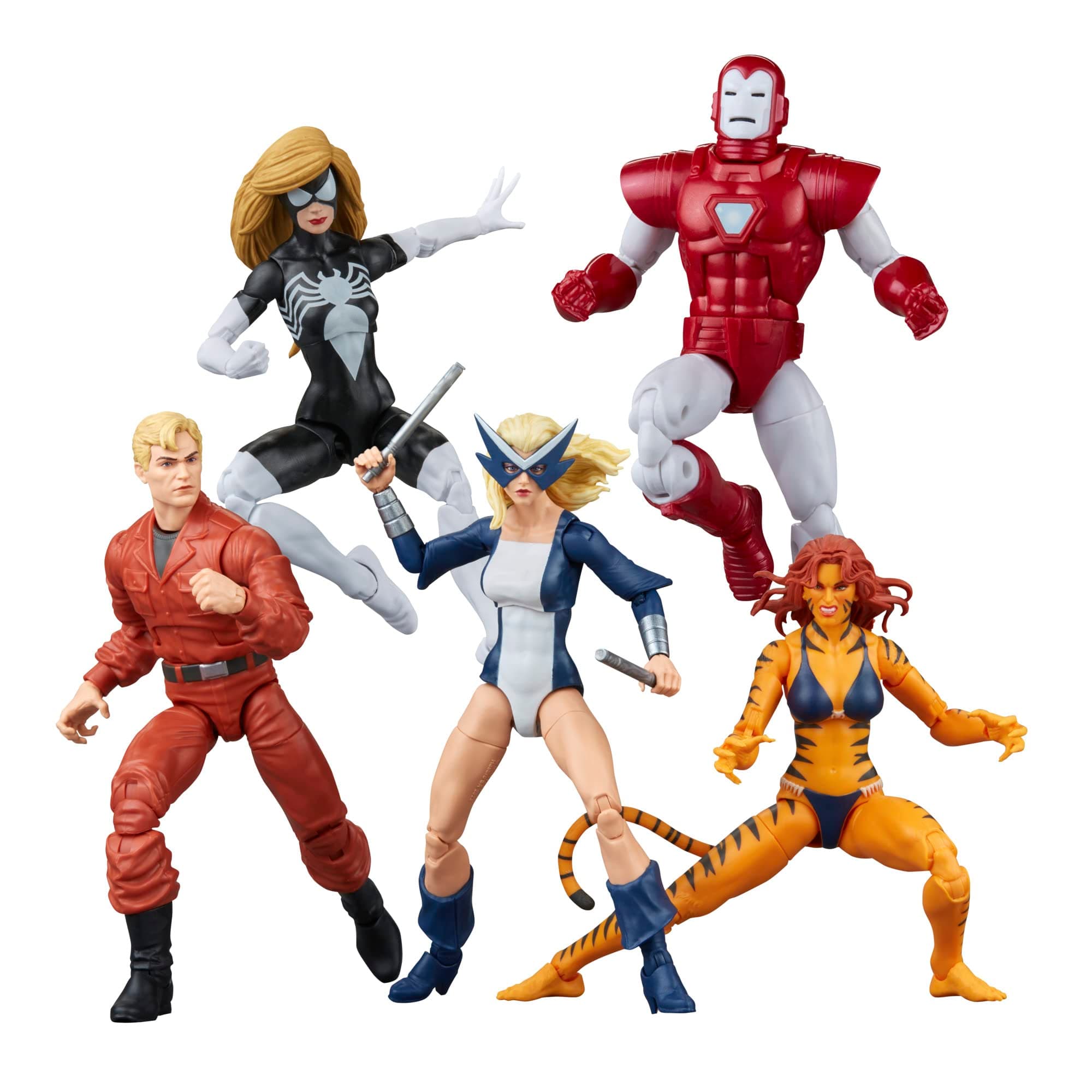 Legends Series The West Coast Avengers Collection, 5 Comics-Inspired Collectible 6-Inch Action Figures (Amazon Exclusive), Multi-color