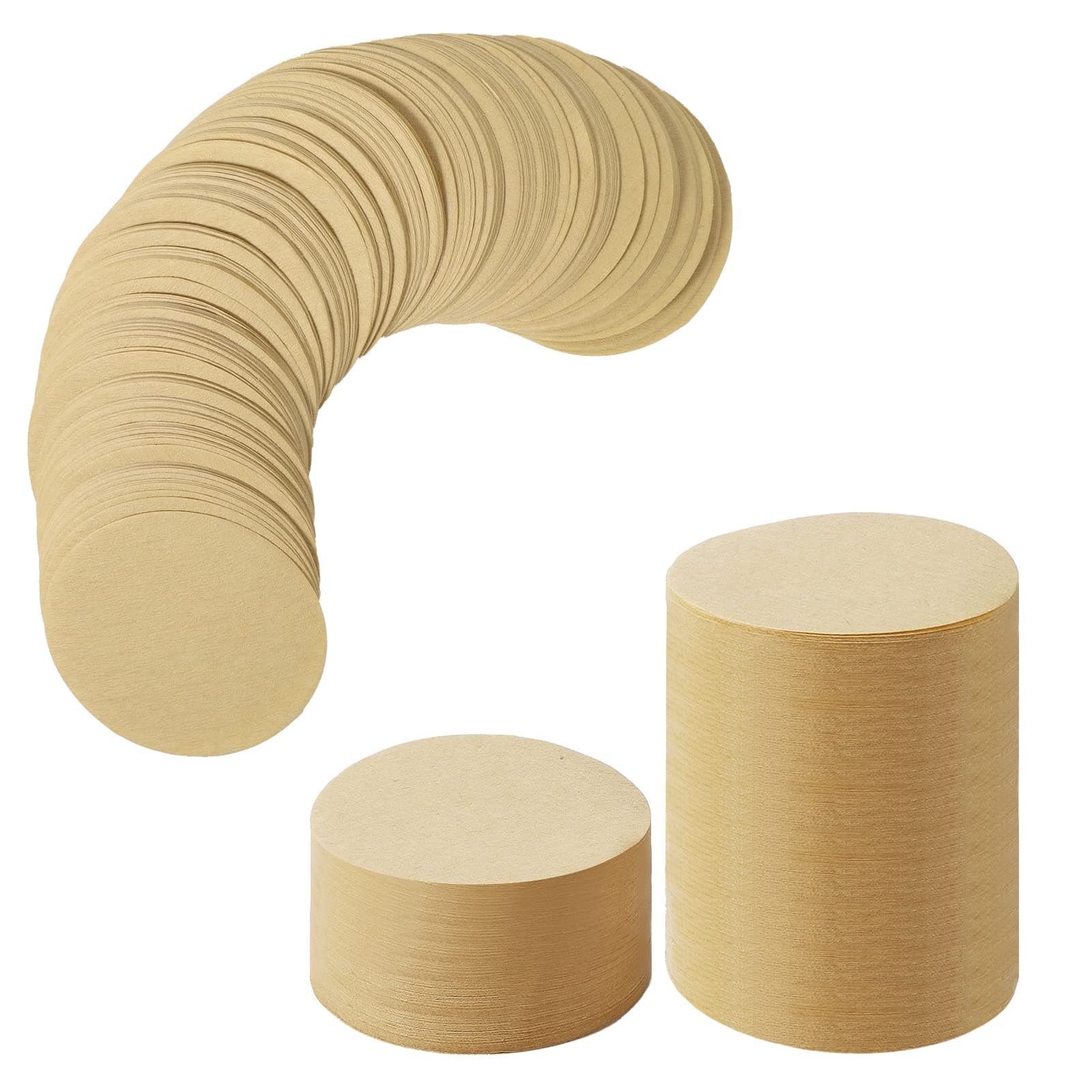 Replacement Paper Filter Packs Laicky 800 Count Unbleached Coffee Filter Paper Round Coffee Maker Filters Compatible with Aerobie Aeropress Coffee and Espresso Makers Disposable Coffe Tea Filters