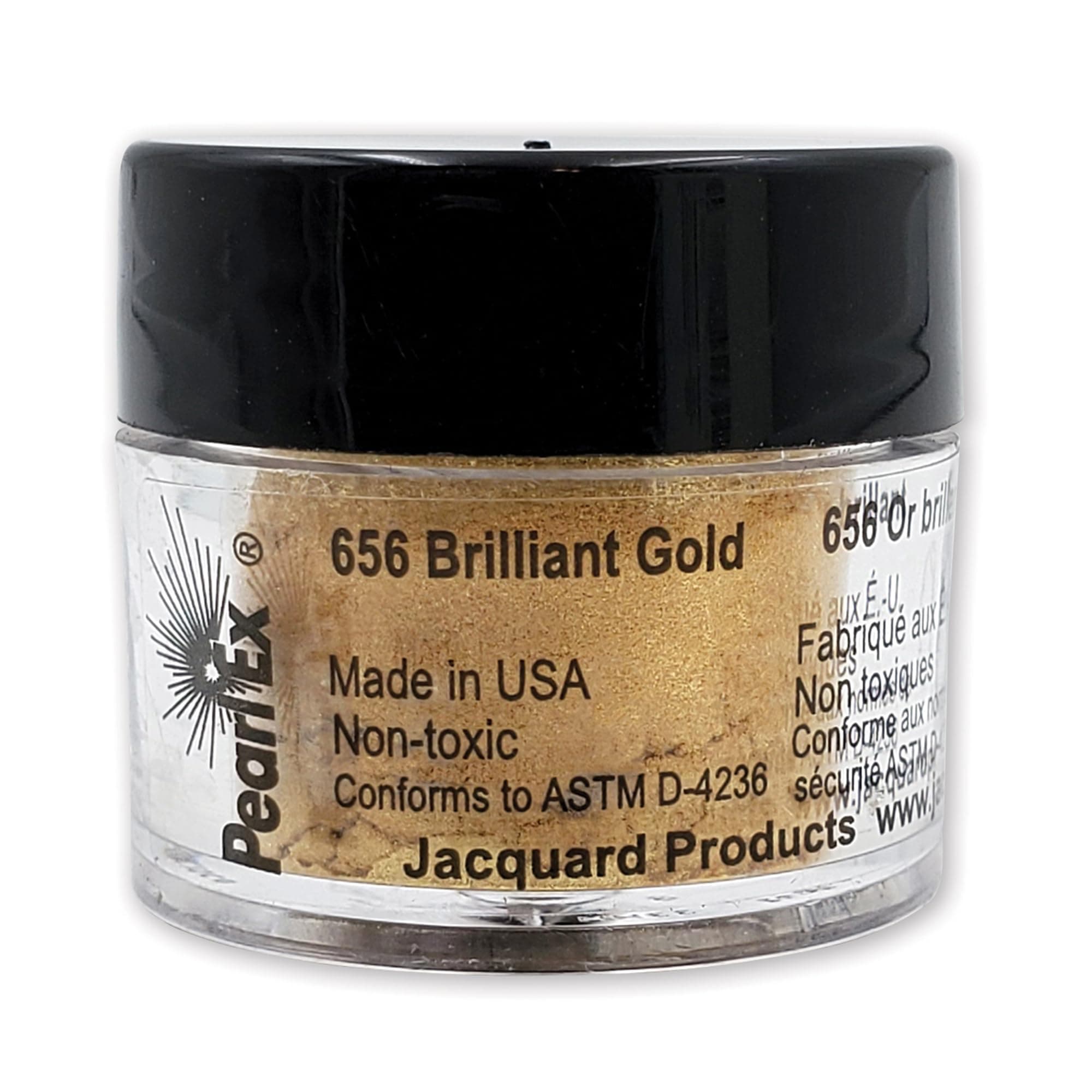 Pearl Ex Pigment Powder 3 Grams Brilliant Gold - Loose Mica Powder for Epoxy Resin, Watercolors, Calligraphy Ink & Clay - Epoxy Pigment Powder - Epoxy Resin Color