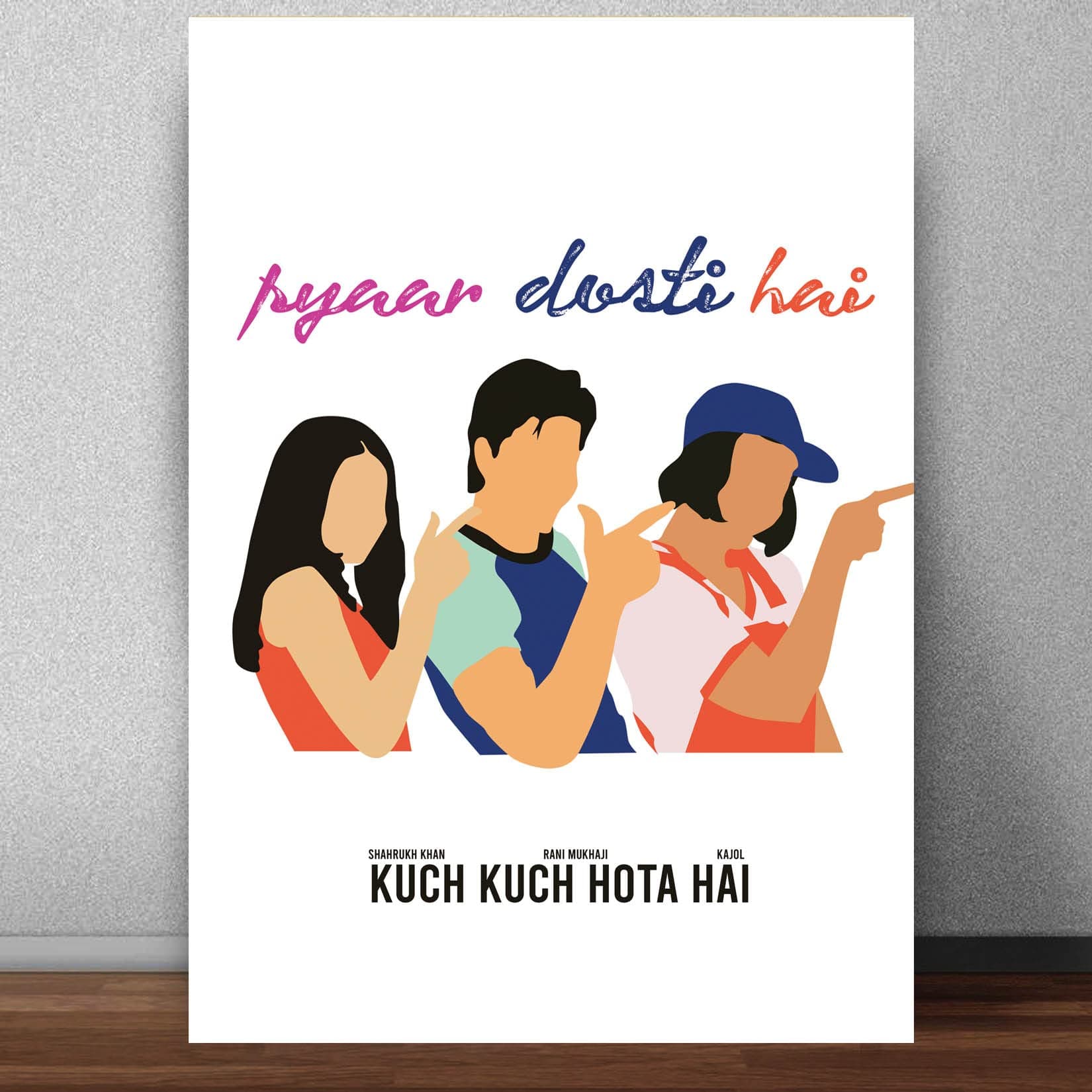 Good Hope Matte paper 300gsm Bollywood Movie Kuch Kuch Hota Hai Movie Poster, multicolour, Print, 12 inch x 18 inch