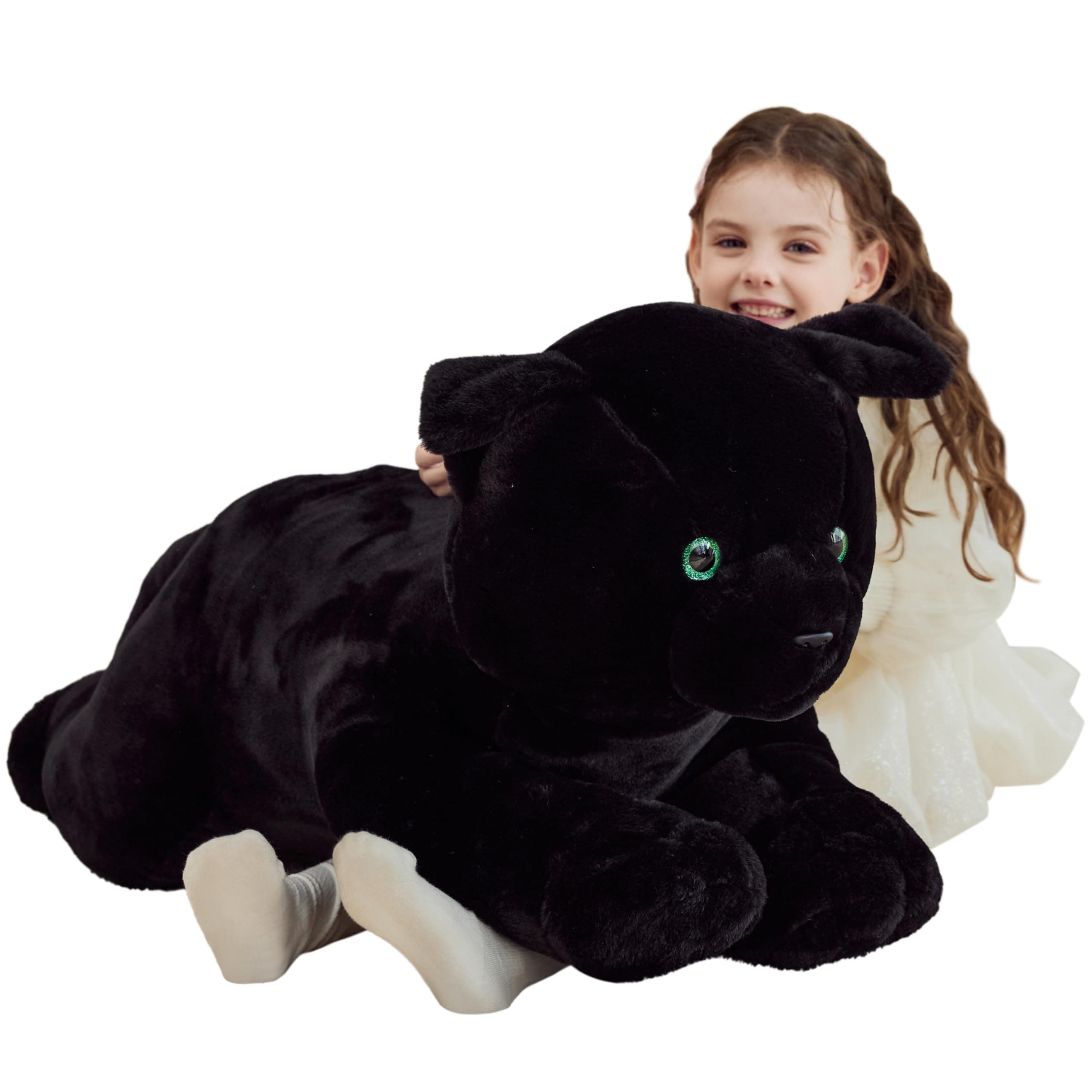 IKASA Giant Cat Stuffed Animal Plush Toy,Big Large Jumbo Soft Toys,78cm Cute Huge Size Fluffy Plushy Fat Plushie,Gifts for Kids
