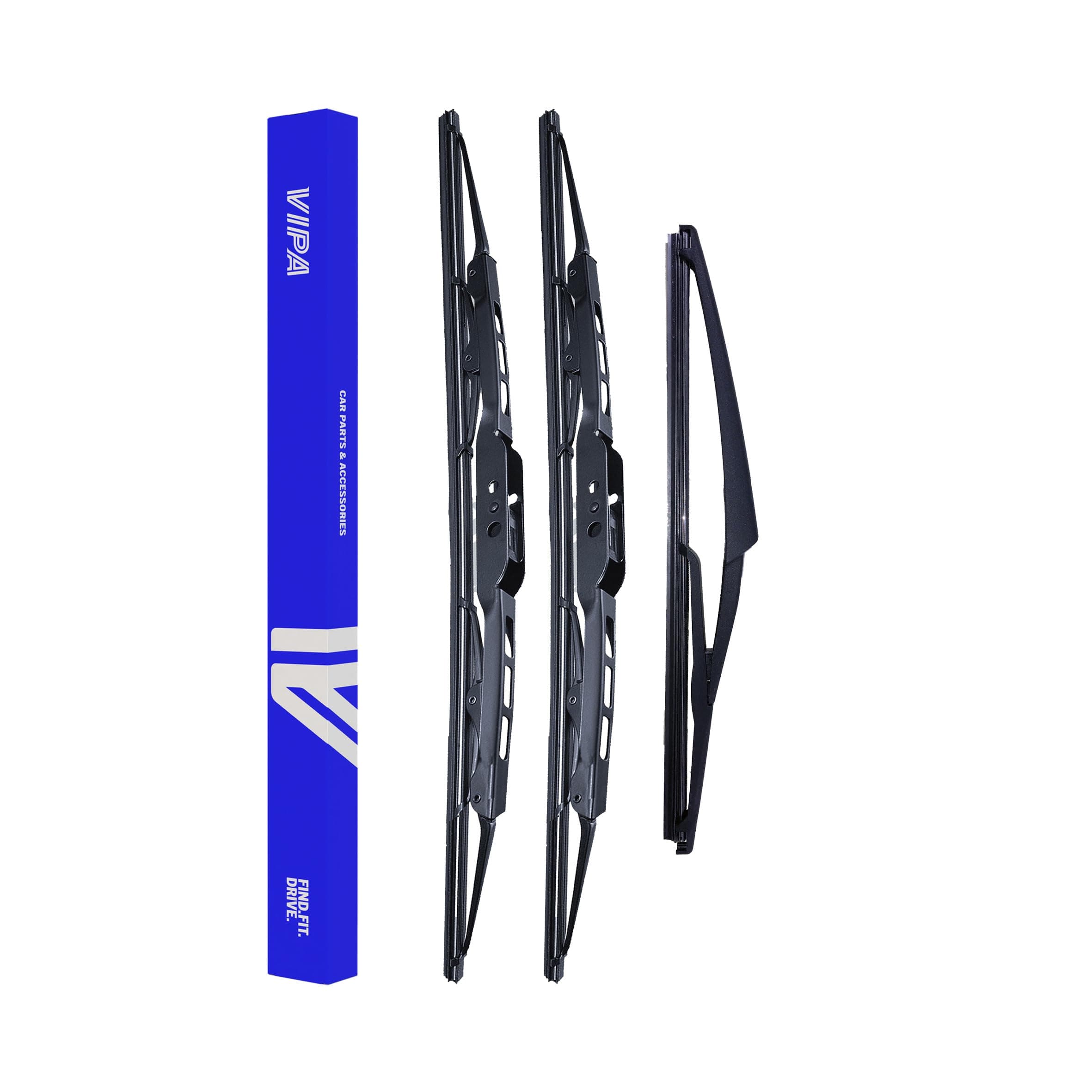 Vipa Car Parts Premium Wiper Blade Set | fits: JEEP WRANGLER SUV (Apr 2007 Onwards) | All-Weather Performance | Durable, Streak-Free Windshield Wipers | Easy Installation