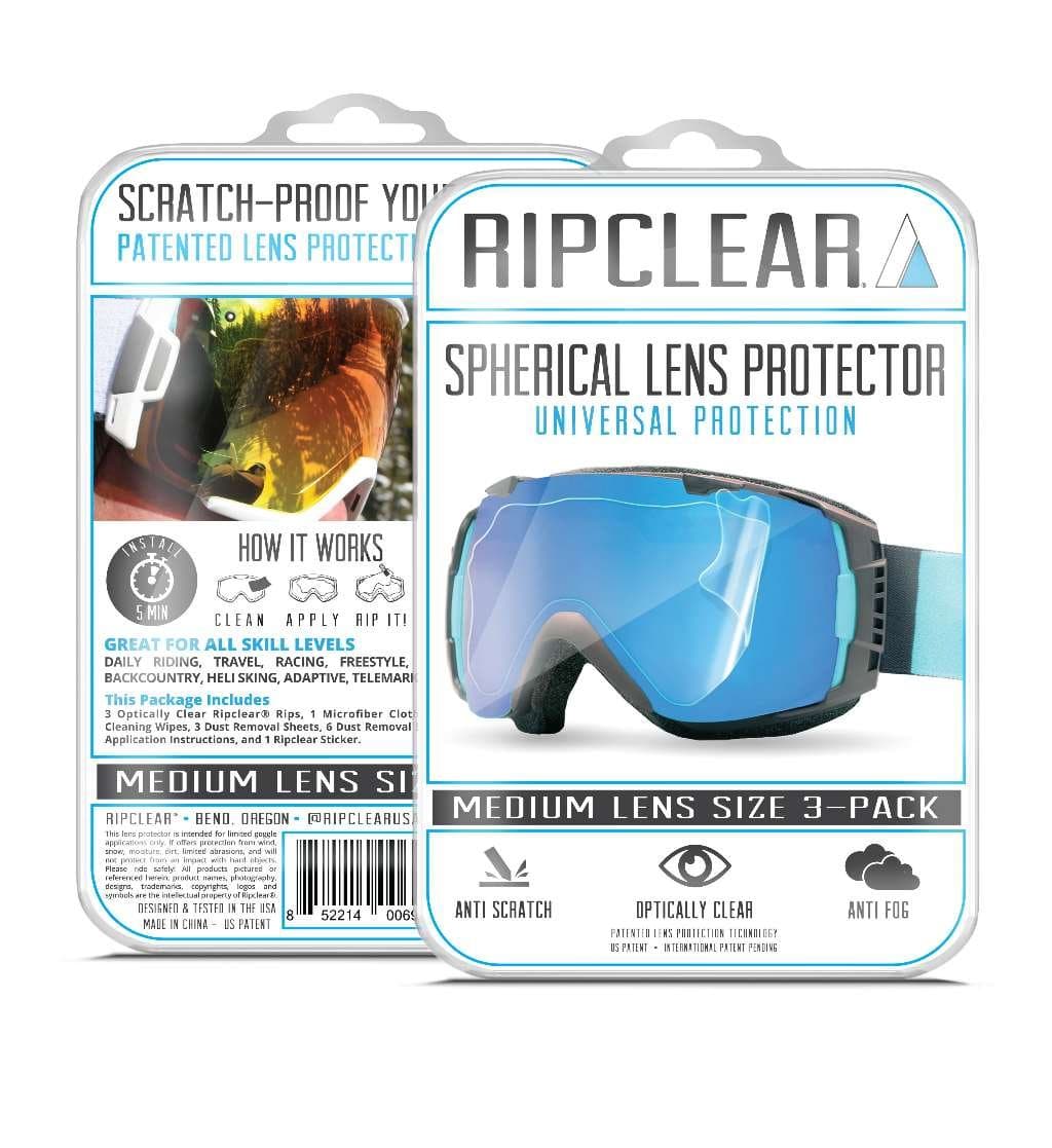 RIPCLEAR Anon M2 Snow Goggle Lens Protector Kit - Scratch-Resistant, Crystal Clear - 3-Pack