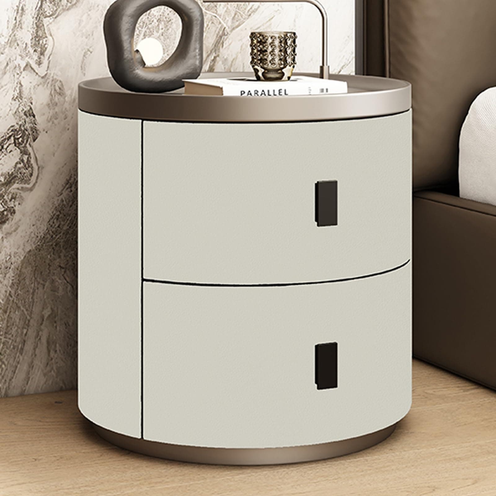 Mid Century Modern Nightstands with Storage for Living Room and Bedroom - Small Space Solution (D 40 * 50CM)