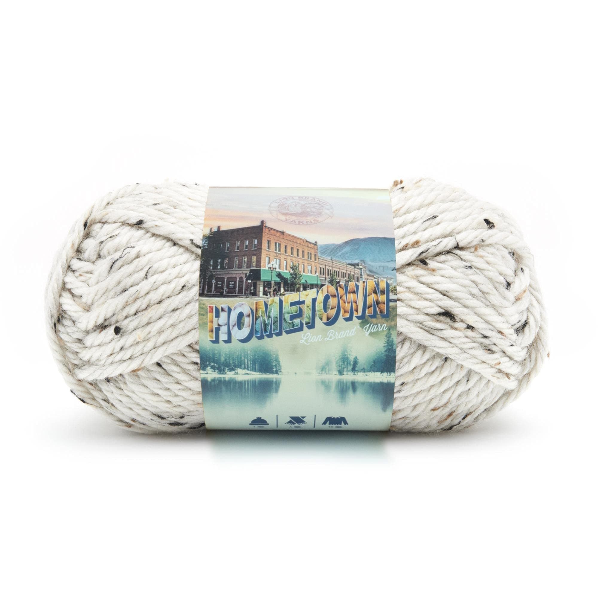135-302 Hometown USA Yarn, Aspen Tweed, Acrylic, 1 Pack